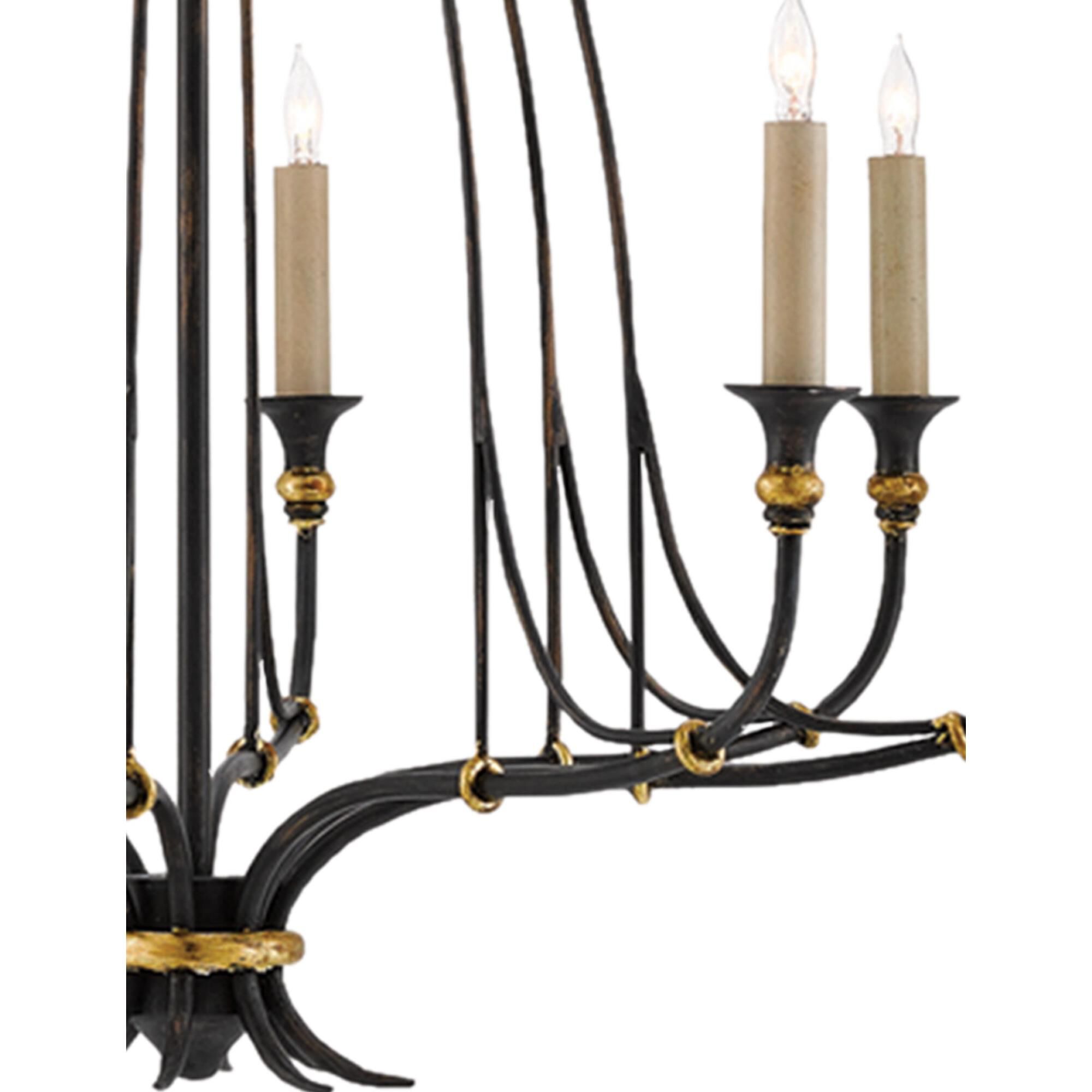 Folgate 29 Inch 8 Light Chandelier by Currey and Company