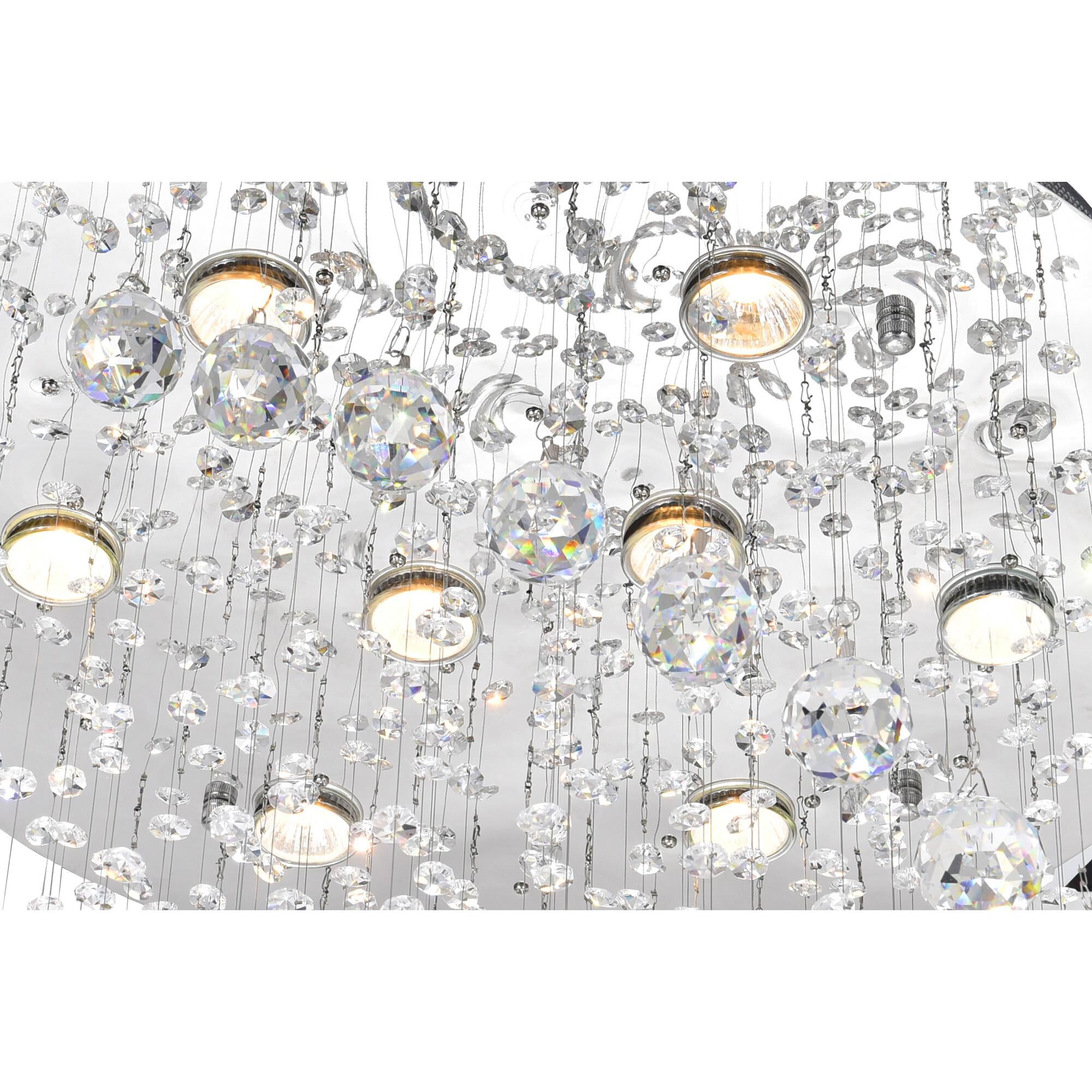 Shown in Chrome finish and K9 Clear crystal