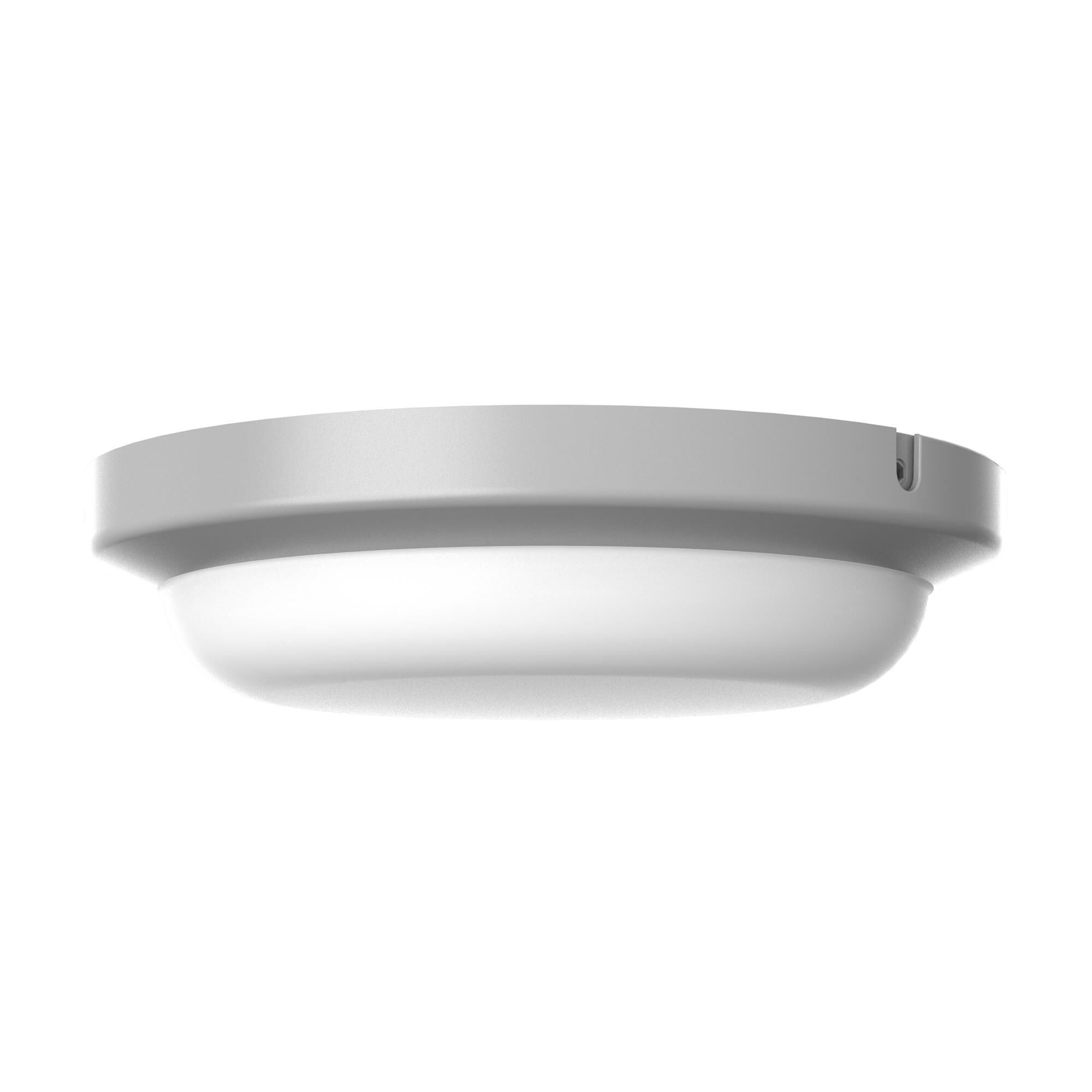 Shown in Textured Grey finish and White Polycarbonate shade
