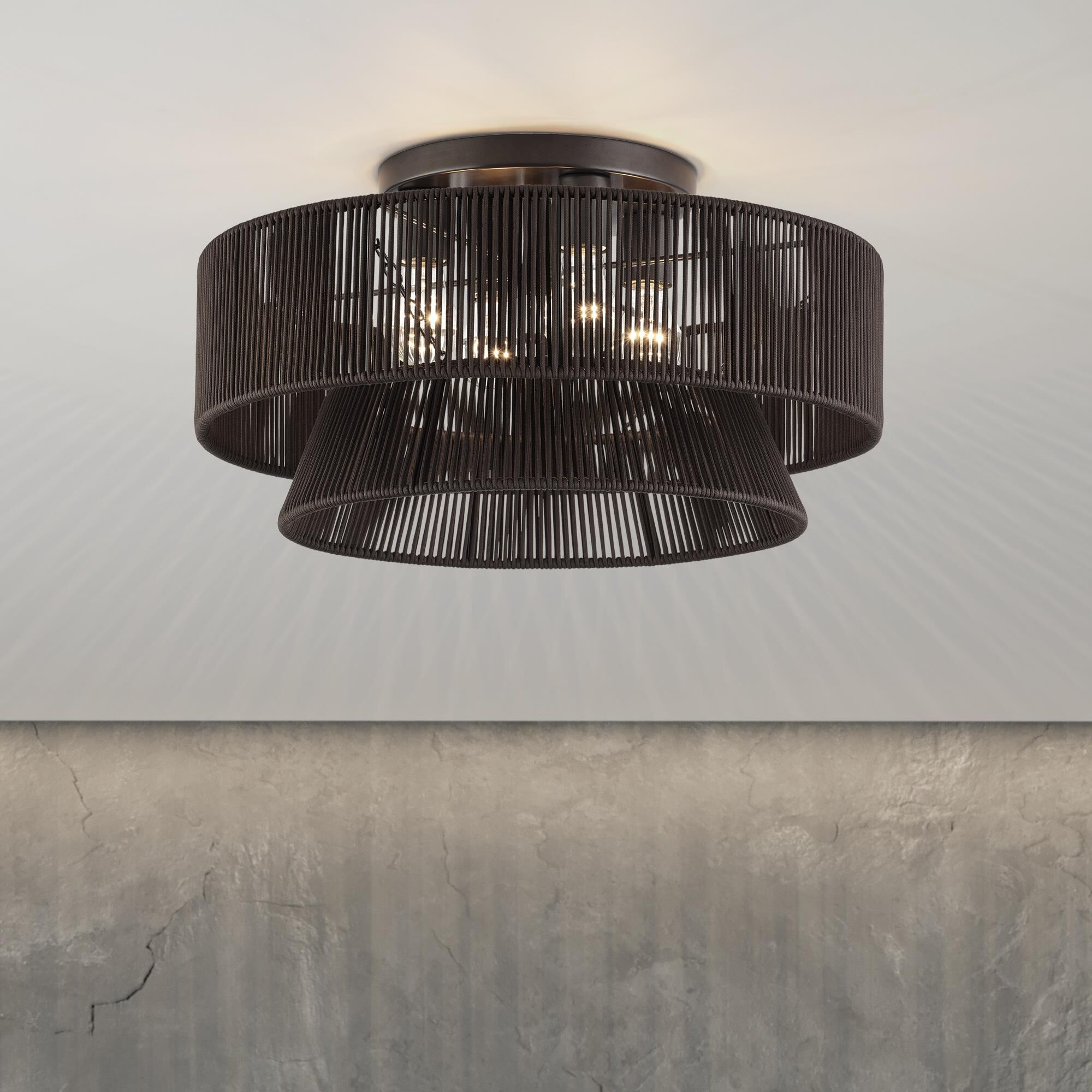 Florell 21 Inch Semi Flush Mount by Livex Lighting