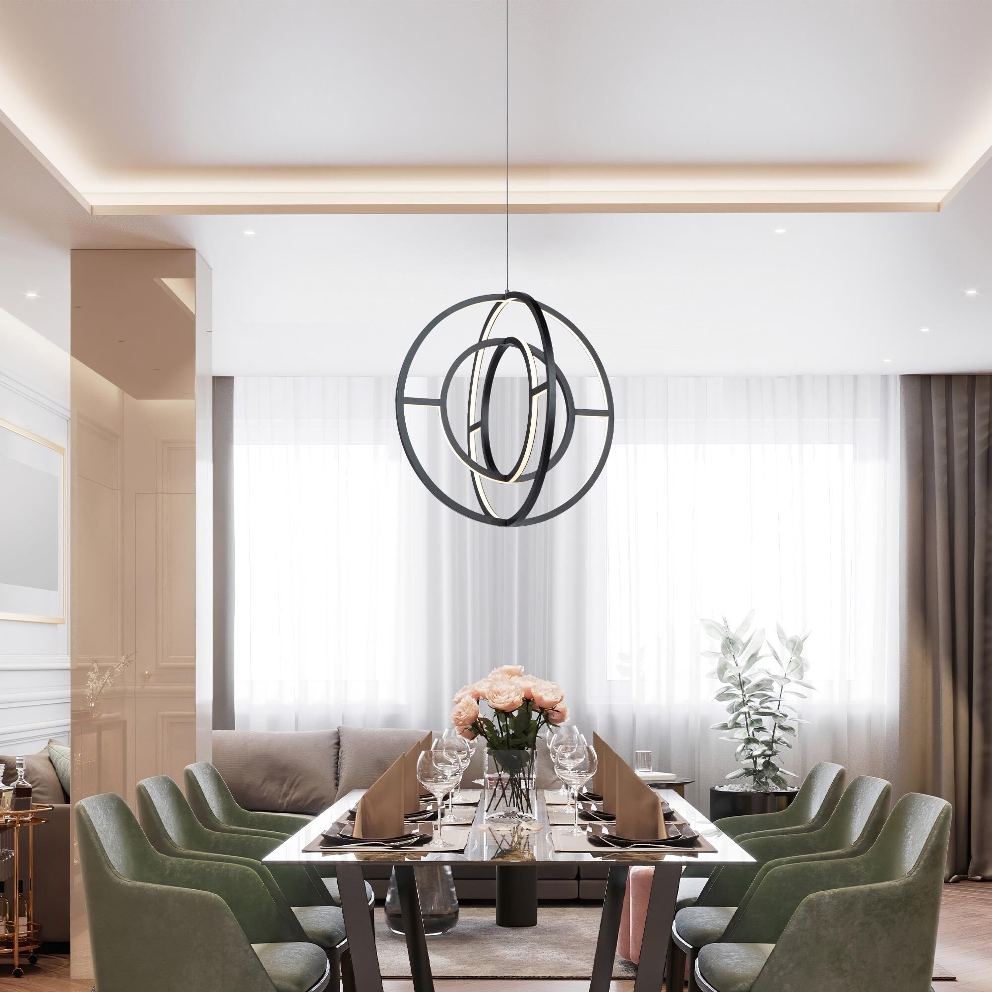 Celestial 16 Inch 4 Light LED Mini Chandelier by Artcraft