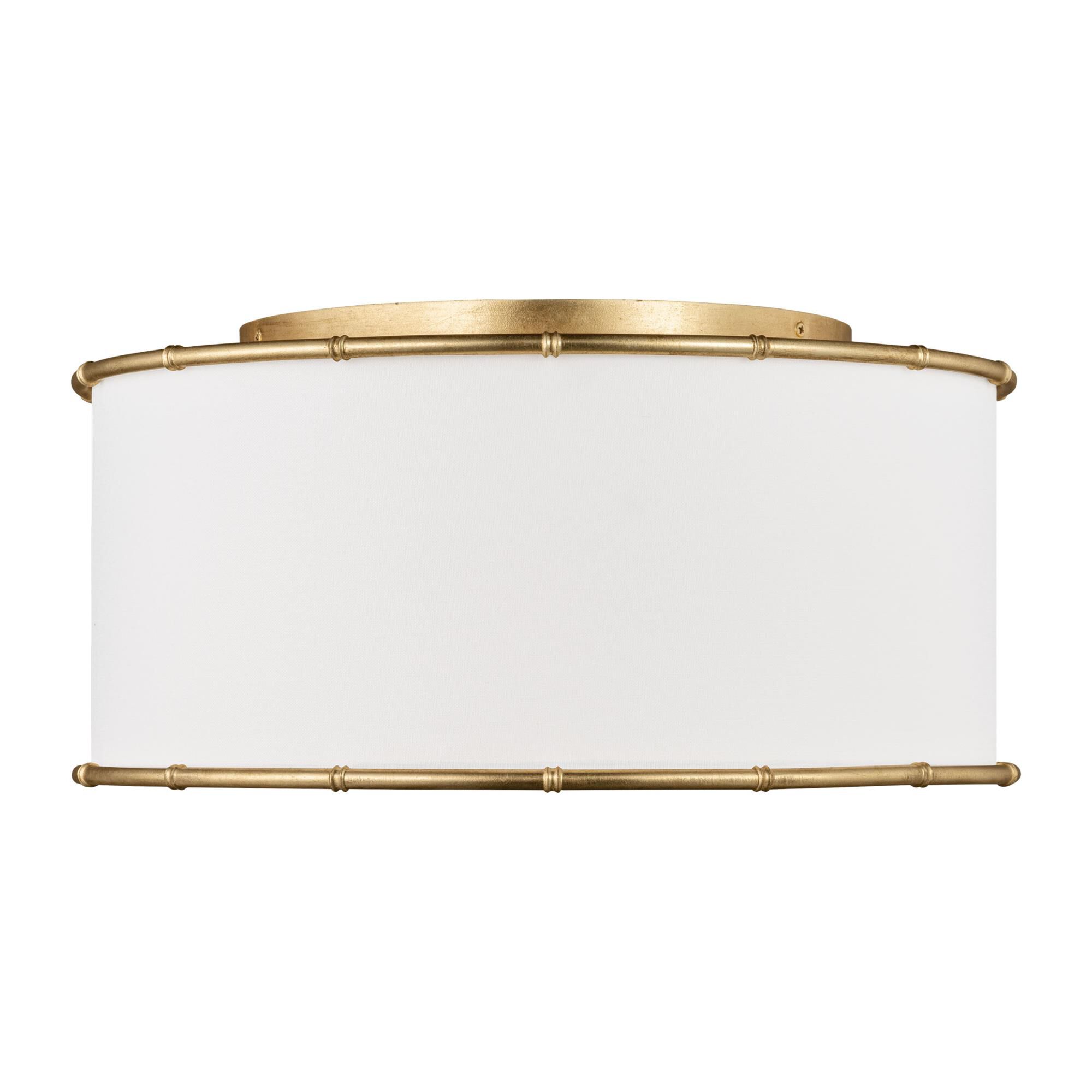 Shown in Gild finish and Silk Screen White Inside Clear Outside glass