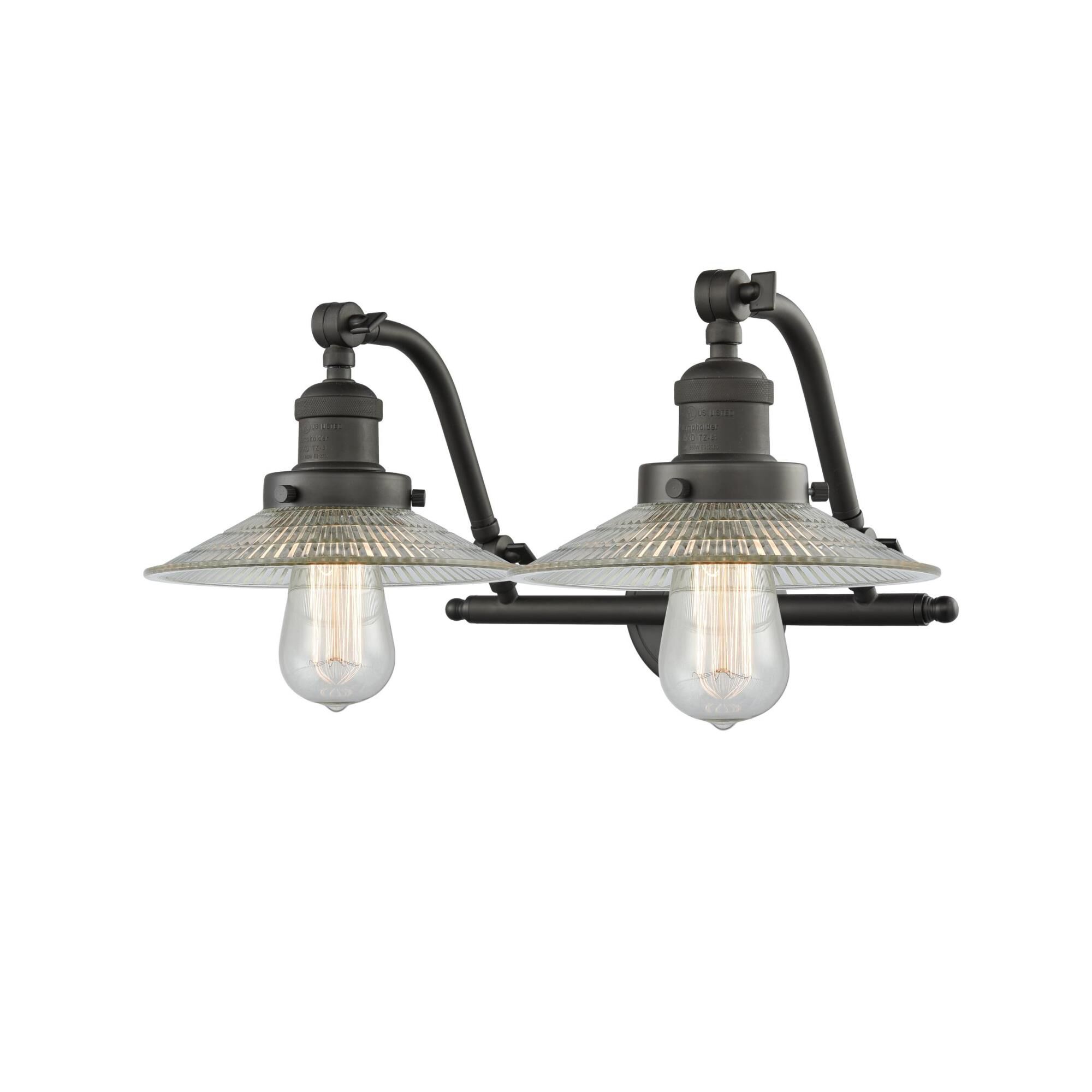 Bruno Marashlian Halophane 18 Inch 2 Light Bath Vanity Light by Innovations Lighting