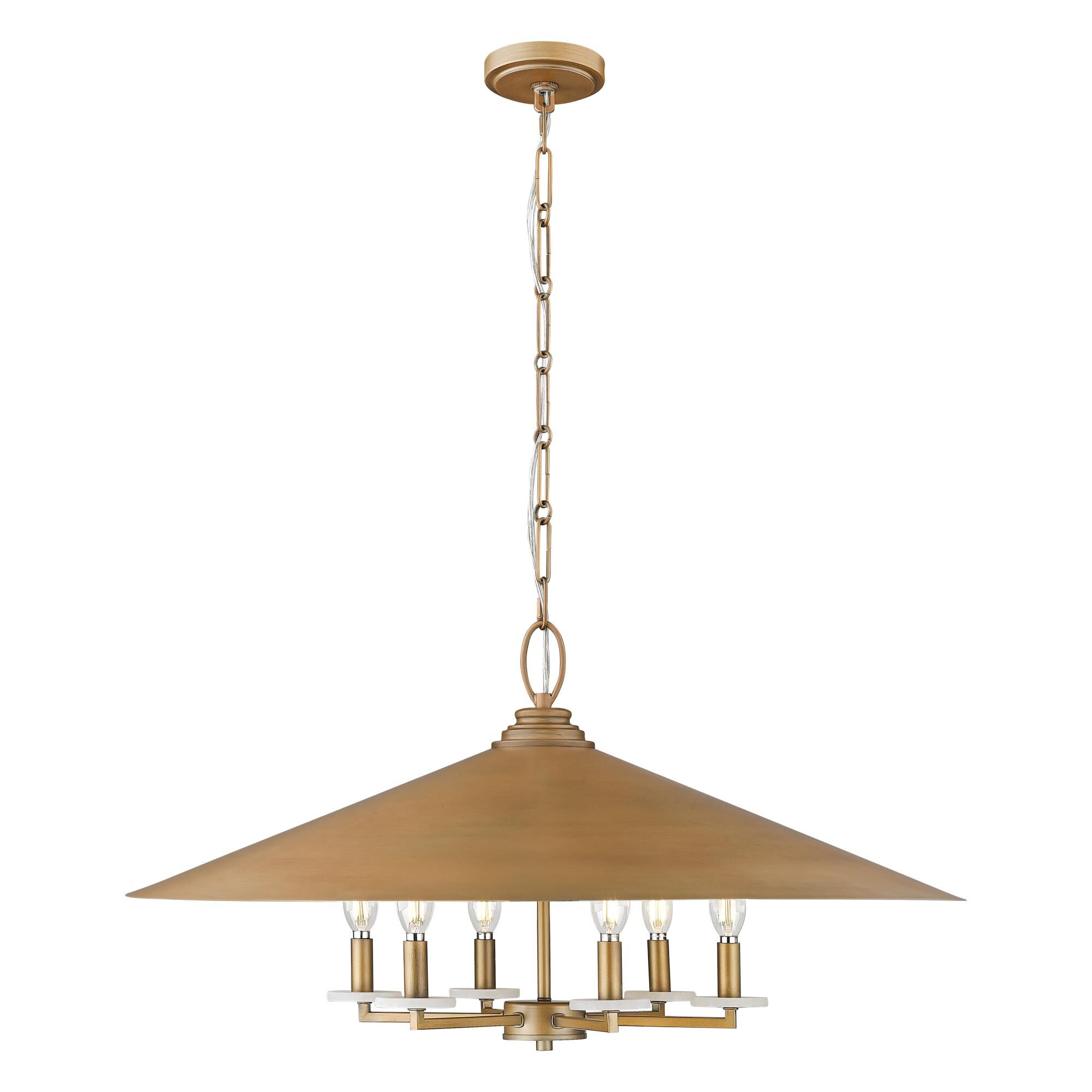Shown in Signature Gold finish and Signature Gold glass and Signature Gold shade