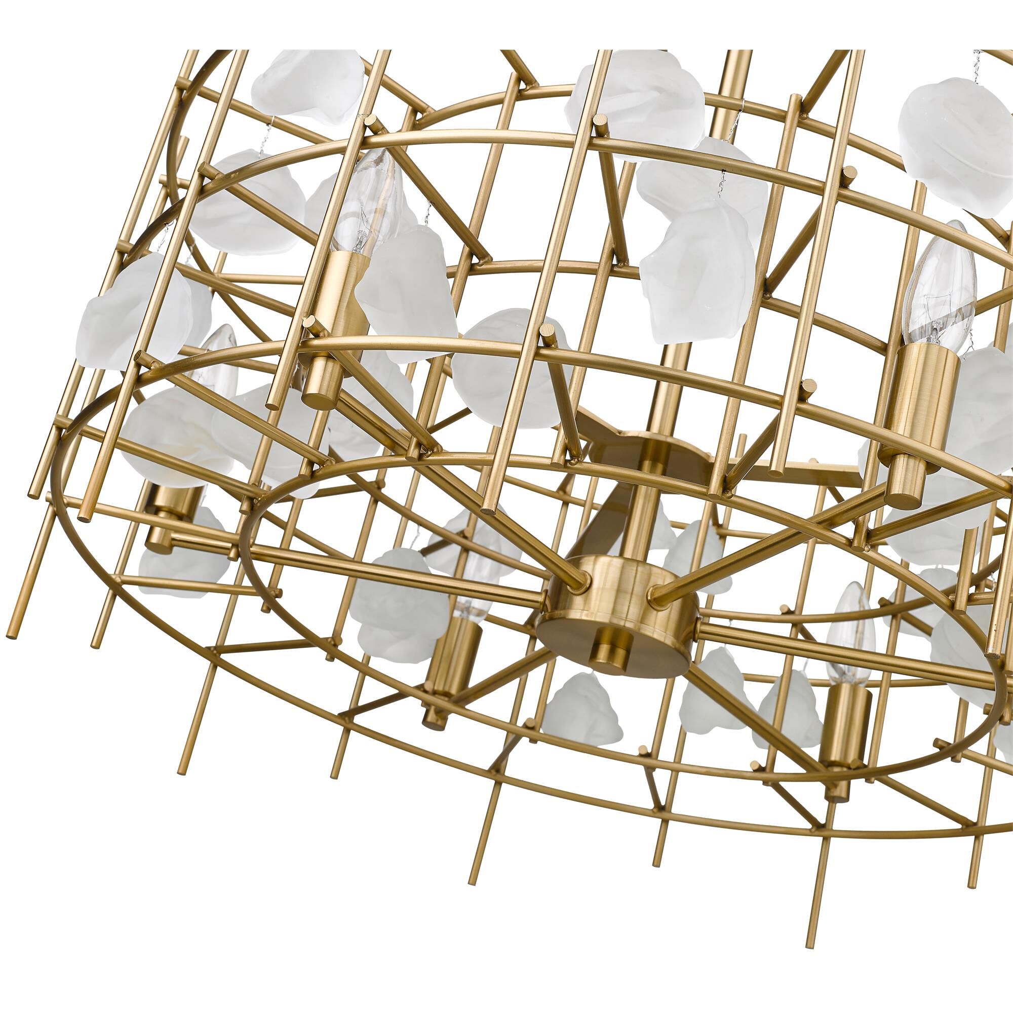 Shown in Aged Brass finish and --- glass and --- shade