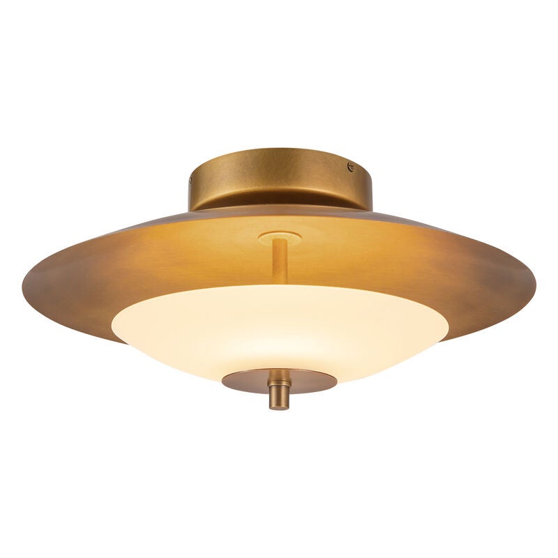 Peyton Fox Prescott 16 Inch Semi Flush Mount by Alora Lighting