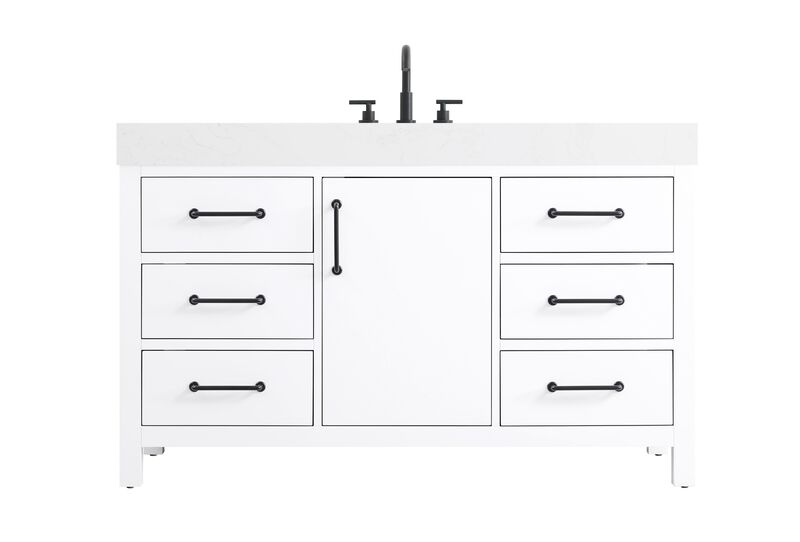 Nathan 54 Inch Bath Vanity by Elegant Dcor