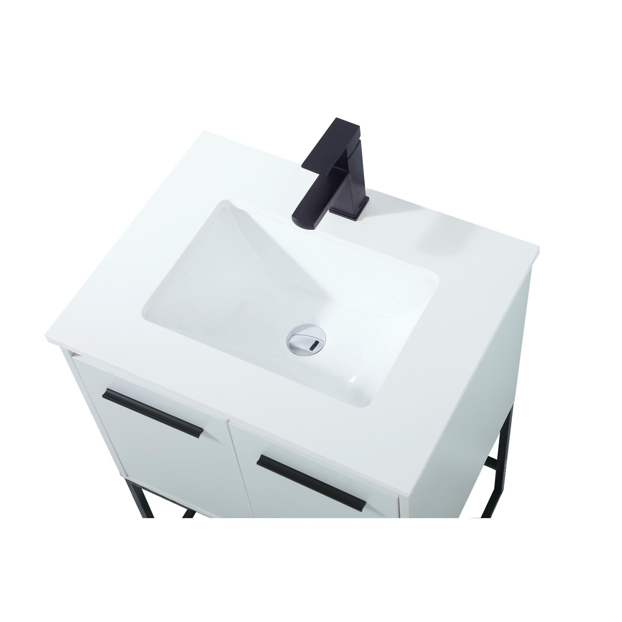 Shown in White finish