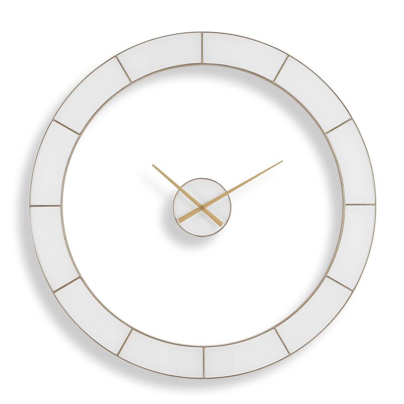 Ivory Halo Clock by Uttermost