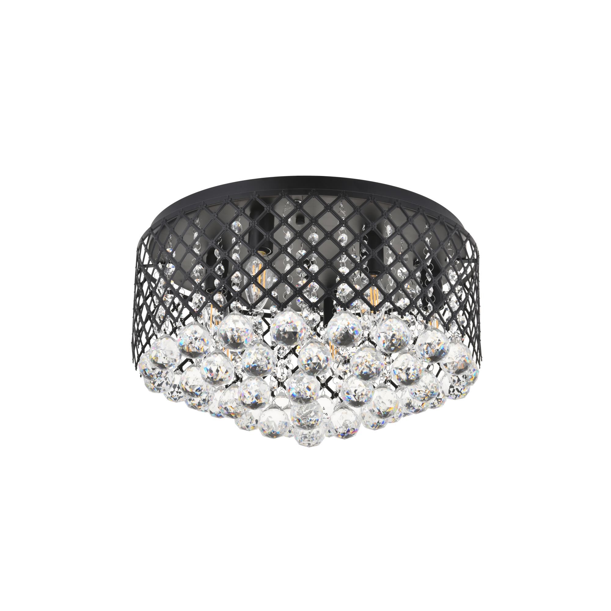 Tully 18 Inch 6 Light Flush Mount by Elegant Lighting