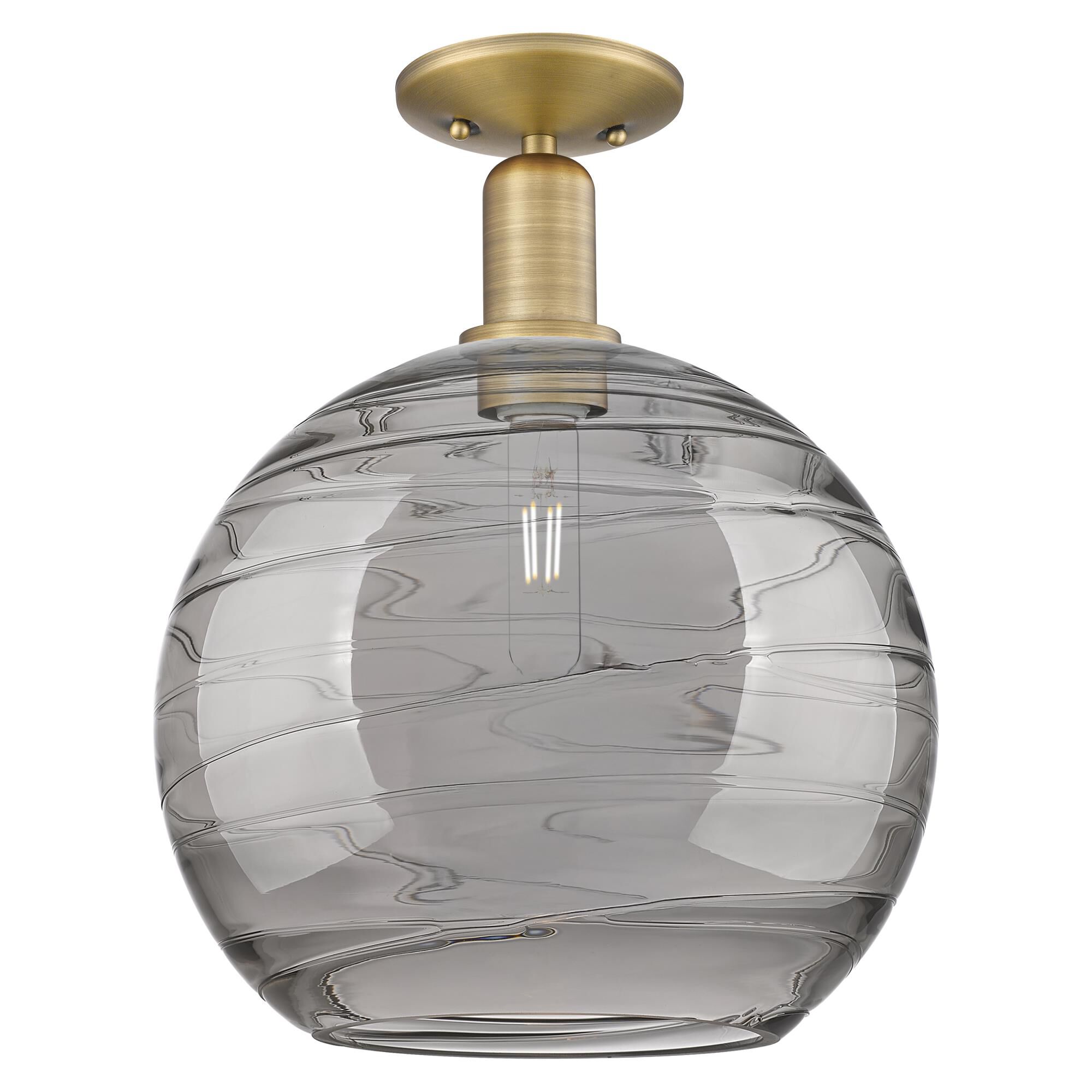 Bruno Marashlian Athens Deco Swirl 12 Inch Semi Flush Mount by Innovations Lighting