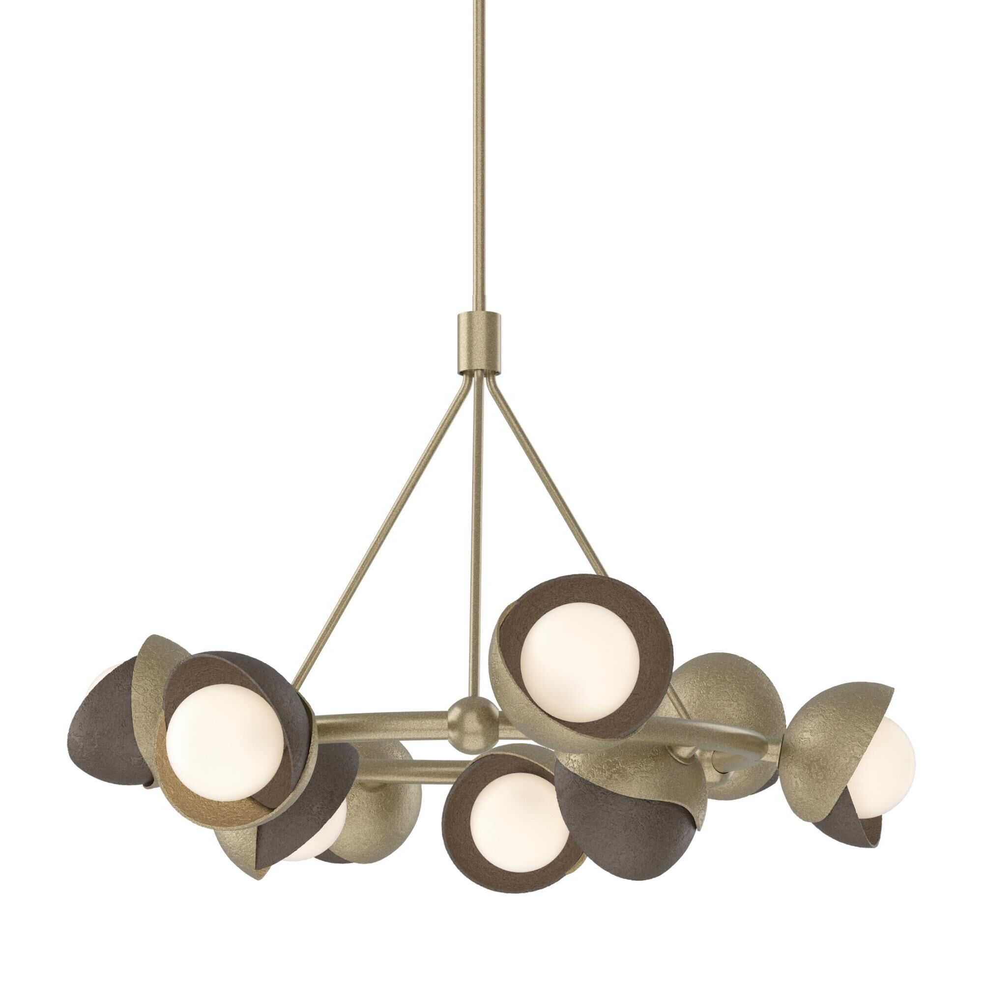 Shown in Soft Gold finish and Opal glass and Opal Glass shade