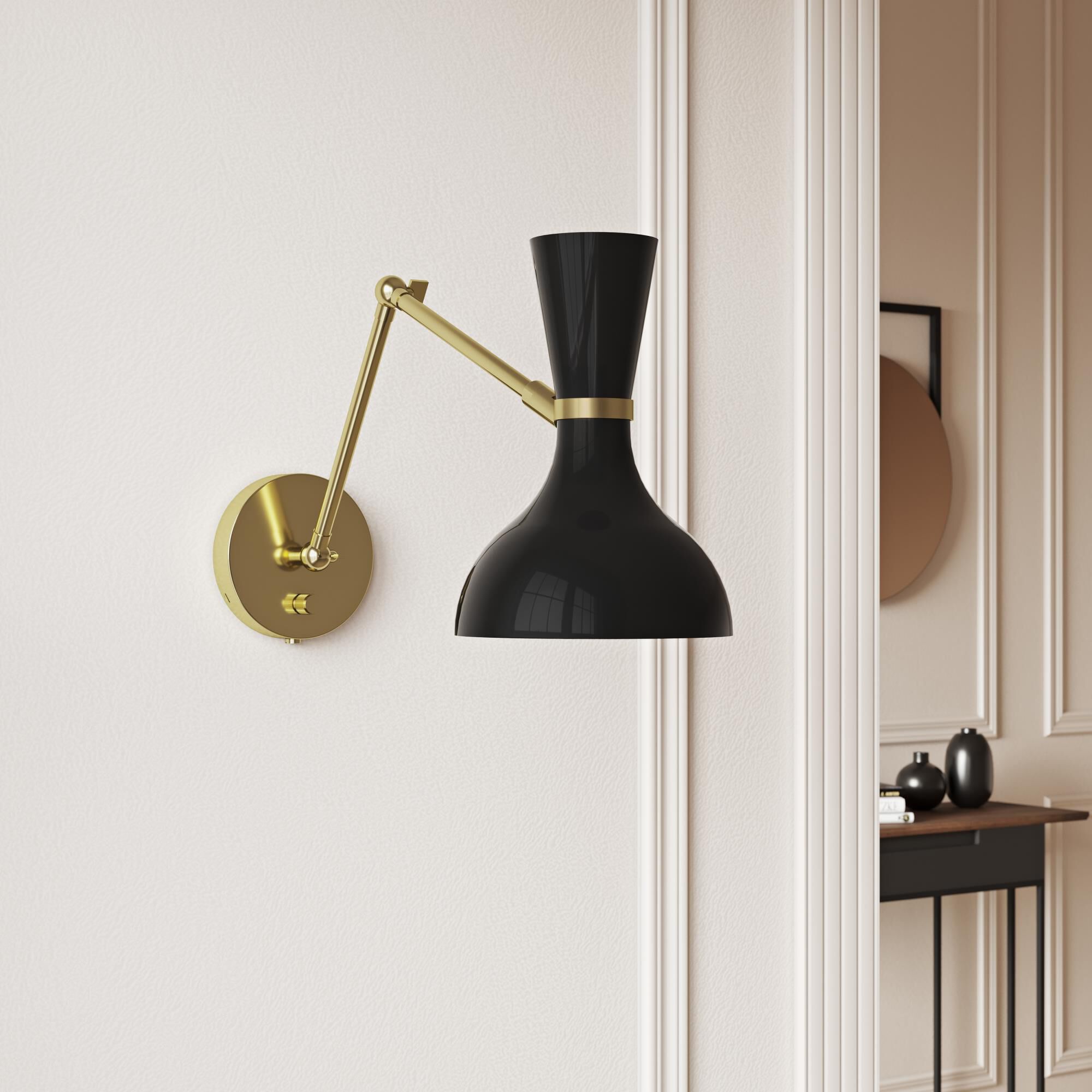 Clare 10 Inch Wall Swing Lamp,