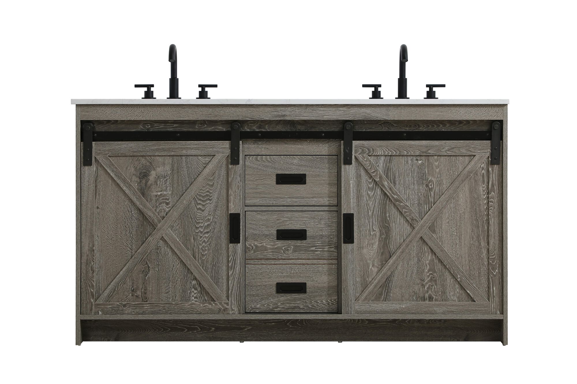 Shown in Rustic Grey finish