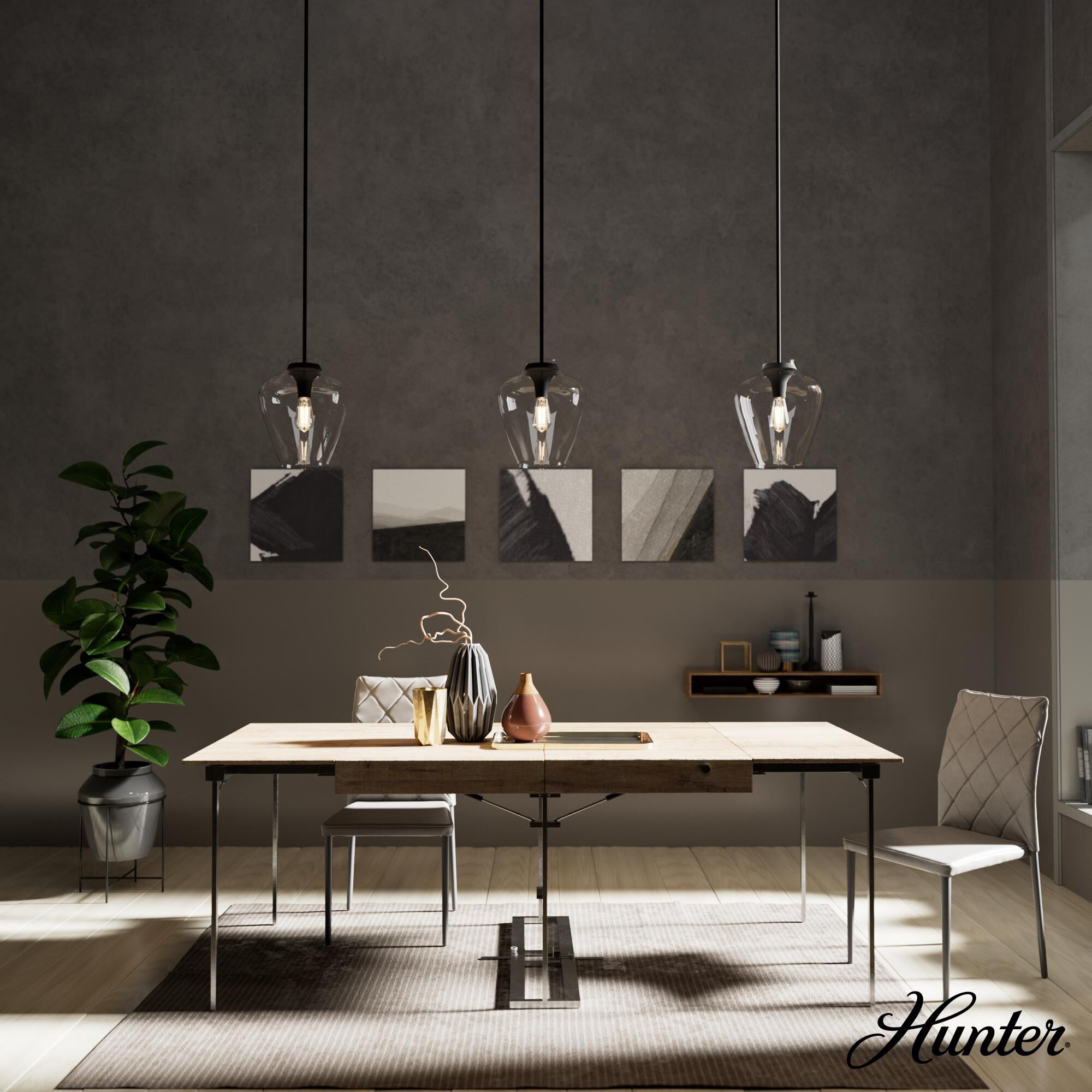 Vidria 12 Inch Mini Pendant by Hunter Fan