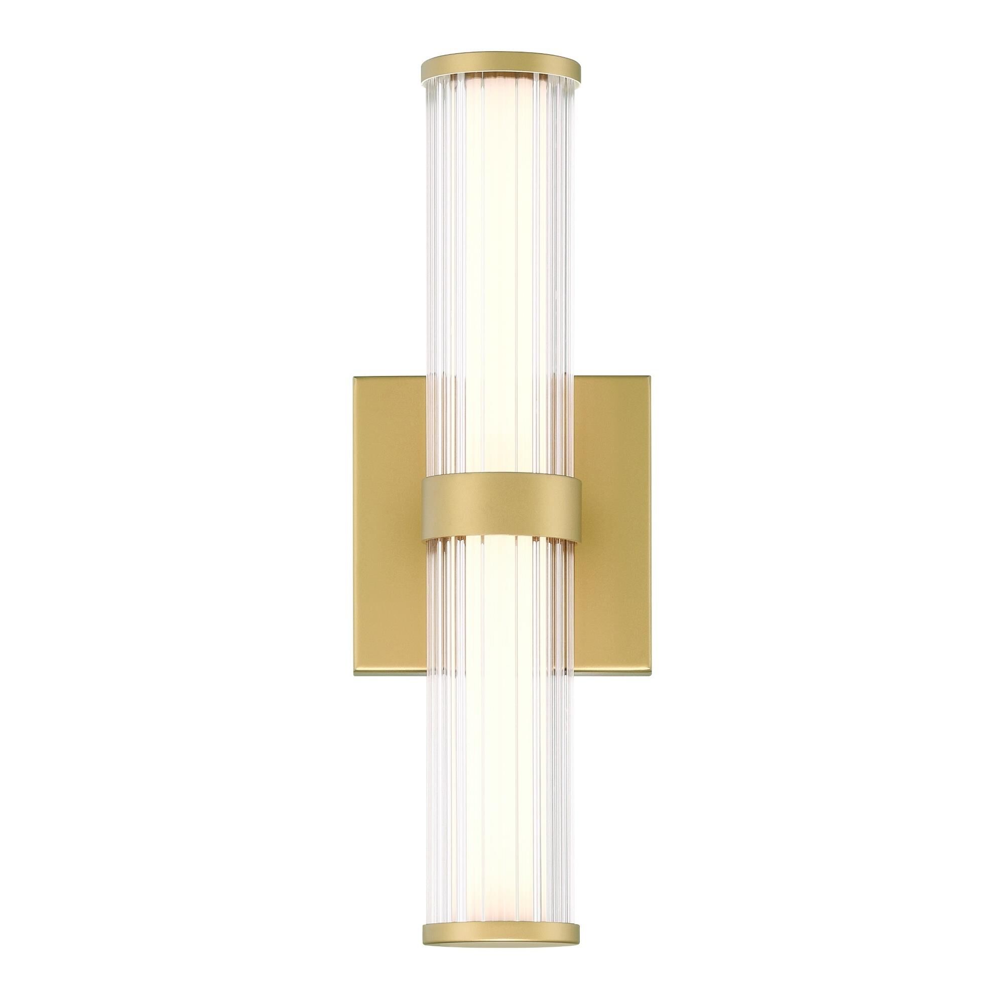 Shown in Gold finish and Glass shade