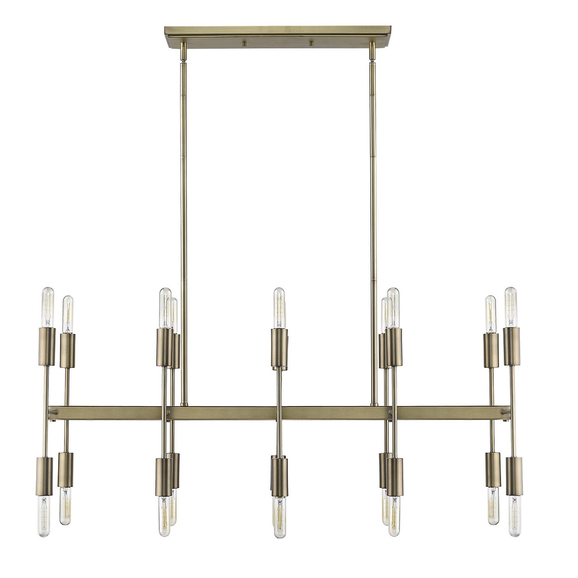 Perret 46 Inch 20 Light Linear Suspension Light by Trend Lighting