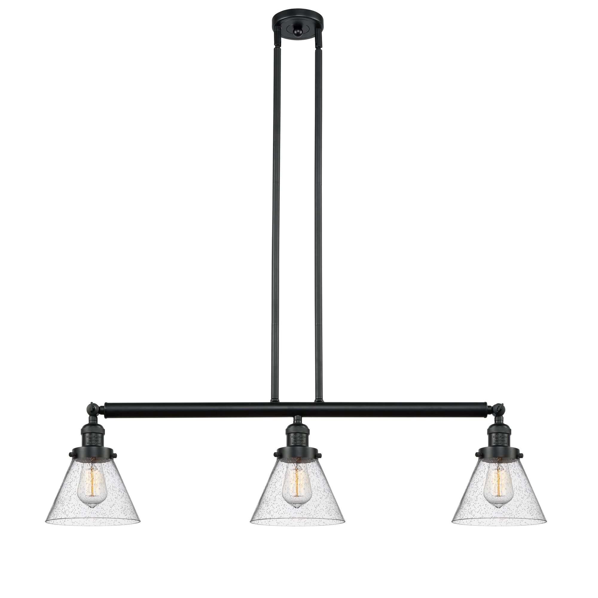 Shown in Matte Black finish and Seedy glass