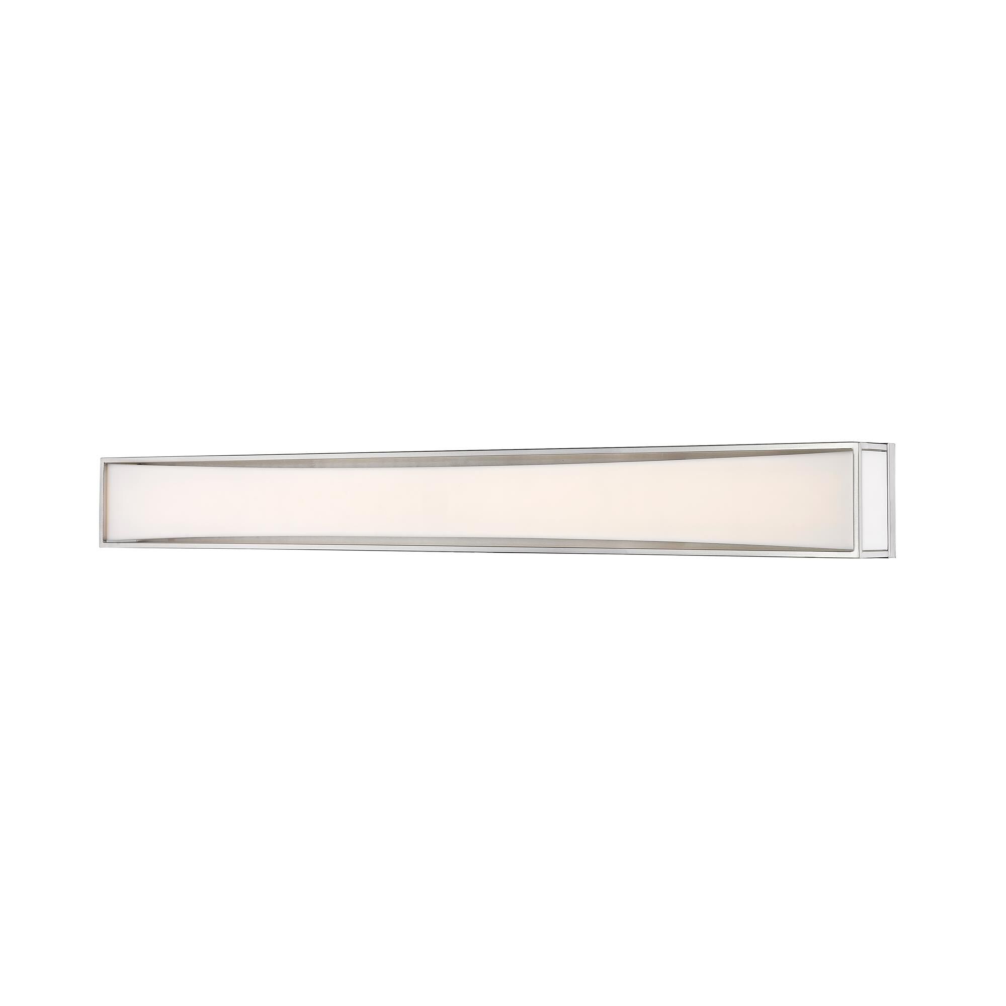 Shown in Brushed Nickel finish and Acrylic glass and Acrylic shade