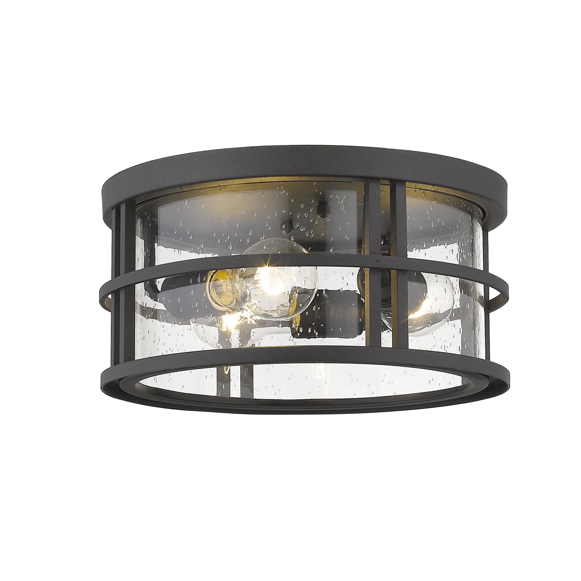 Shown in Black finish and Glass shade