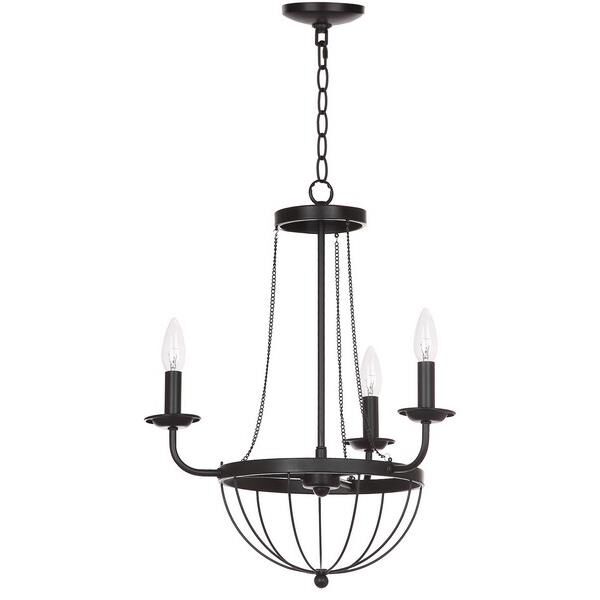 Jacques Adjustable 18 Inch 3 Light Mini Chandelier by Safavieh