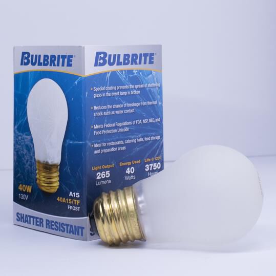 40 Watt A15 Incandescent Light Bulb,