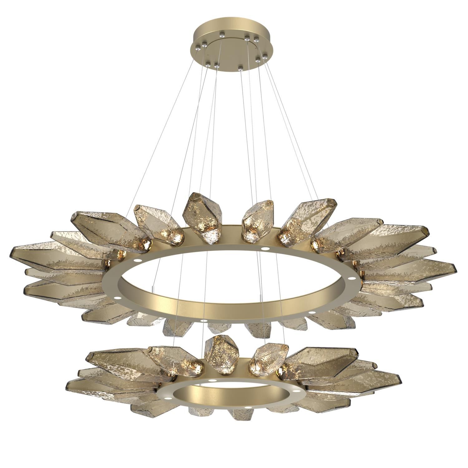 Rock Crystal 56 Inch 50 Light LED Chandelier by Hammerton Studio