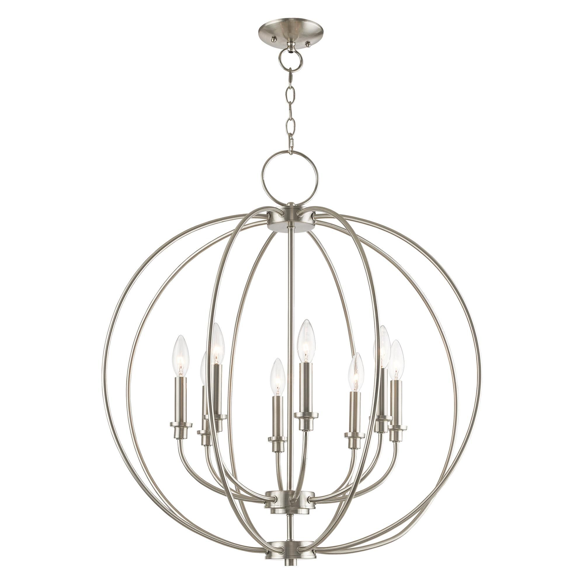 Milania 28 Inch 8 Light Chandelier by Livex Lighting