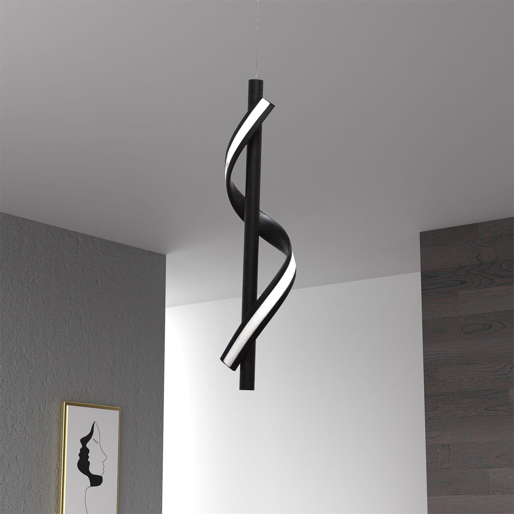 Shown in Black finish