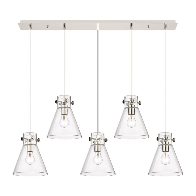 Bruno Marashlian Newton Cone 39 Inch 5 Light Linear Suspension Light by Innovations Lighting