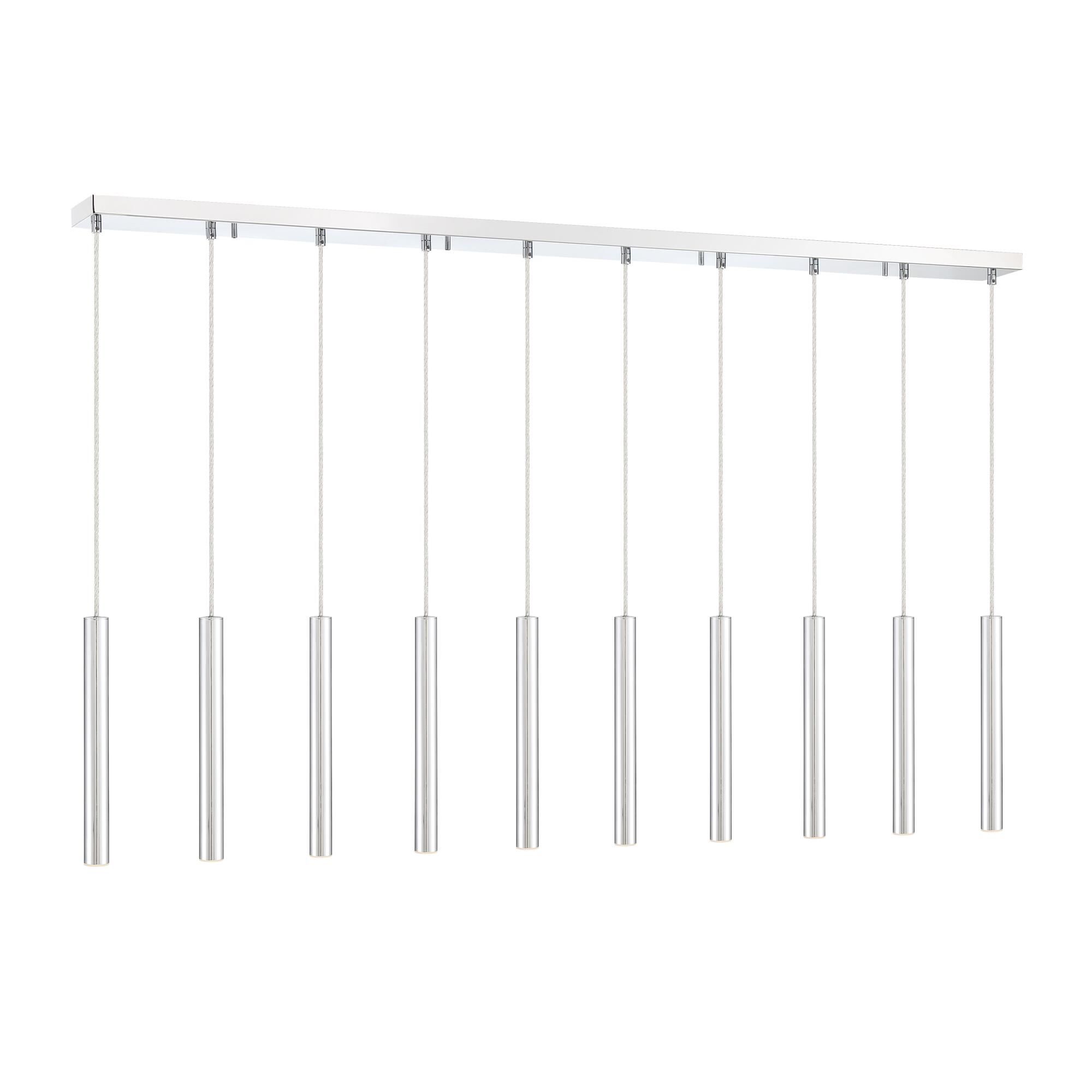 Forest 56 Inch 10 Light LED Linear Suspension Light by Z-Lite