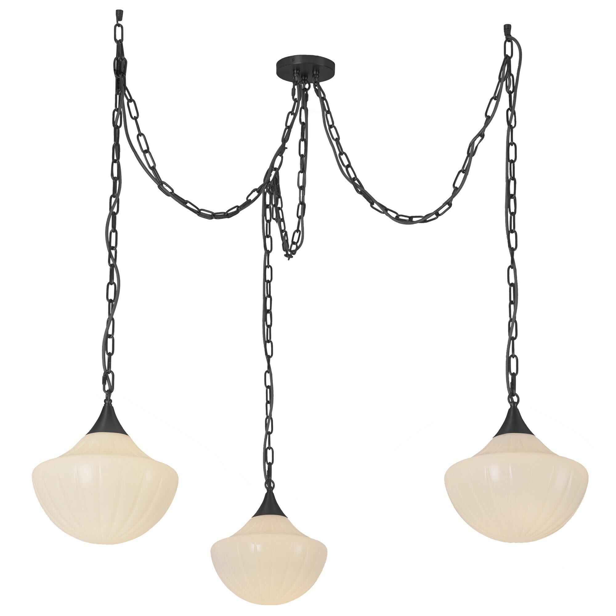 Peyton Fox Farrah 12 Inch 3 Light Multi Light Pendant,
