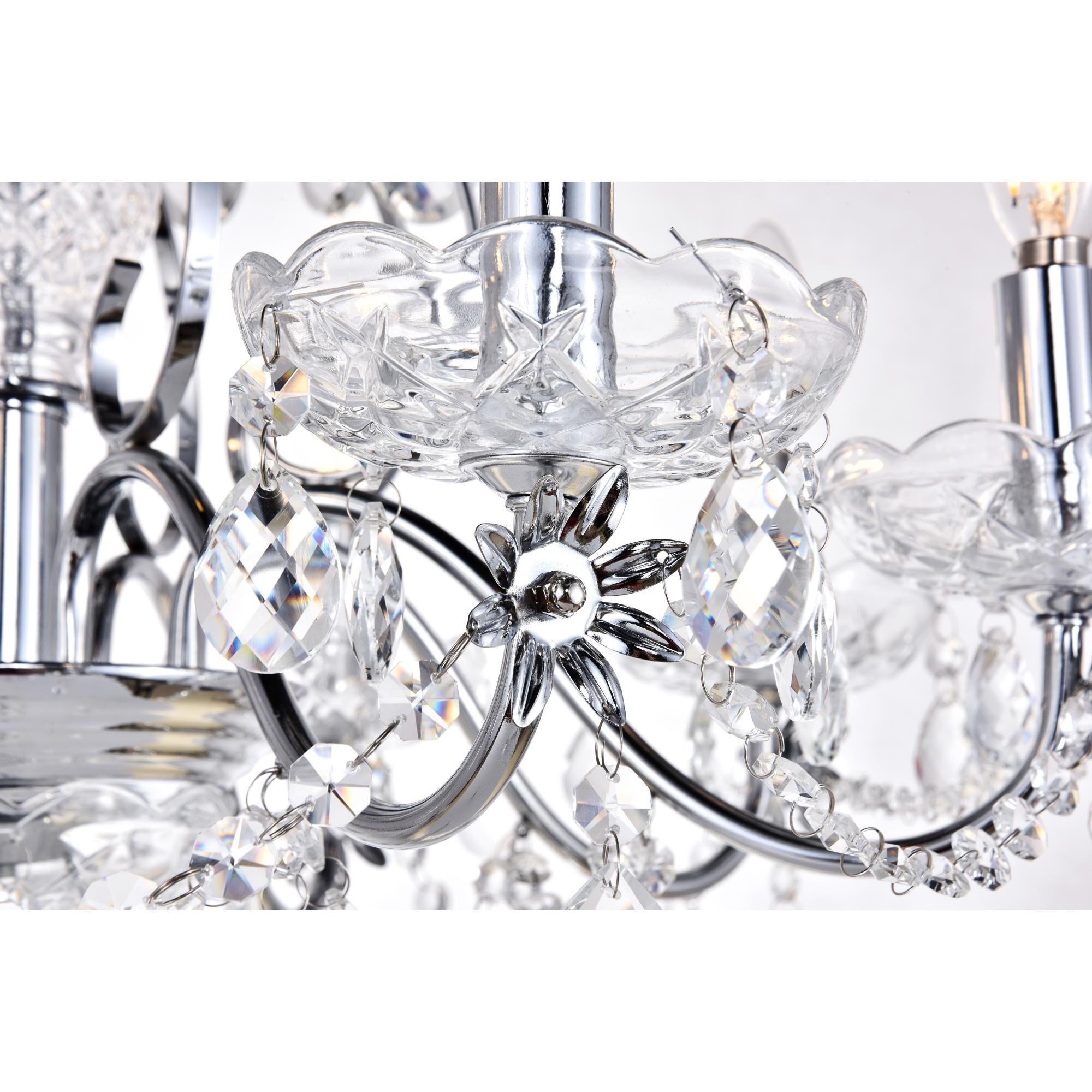 Shown in Chrome finish and Clear Royal Cut crystal