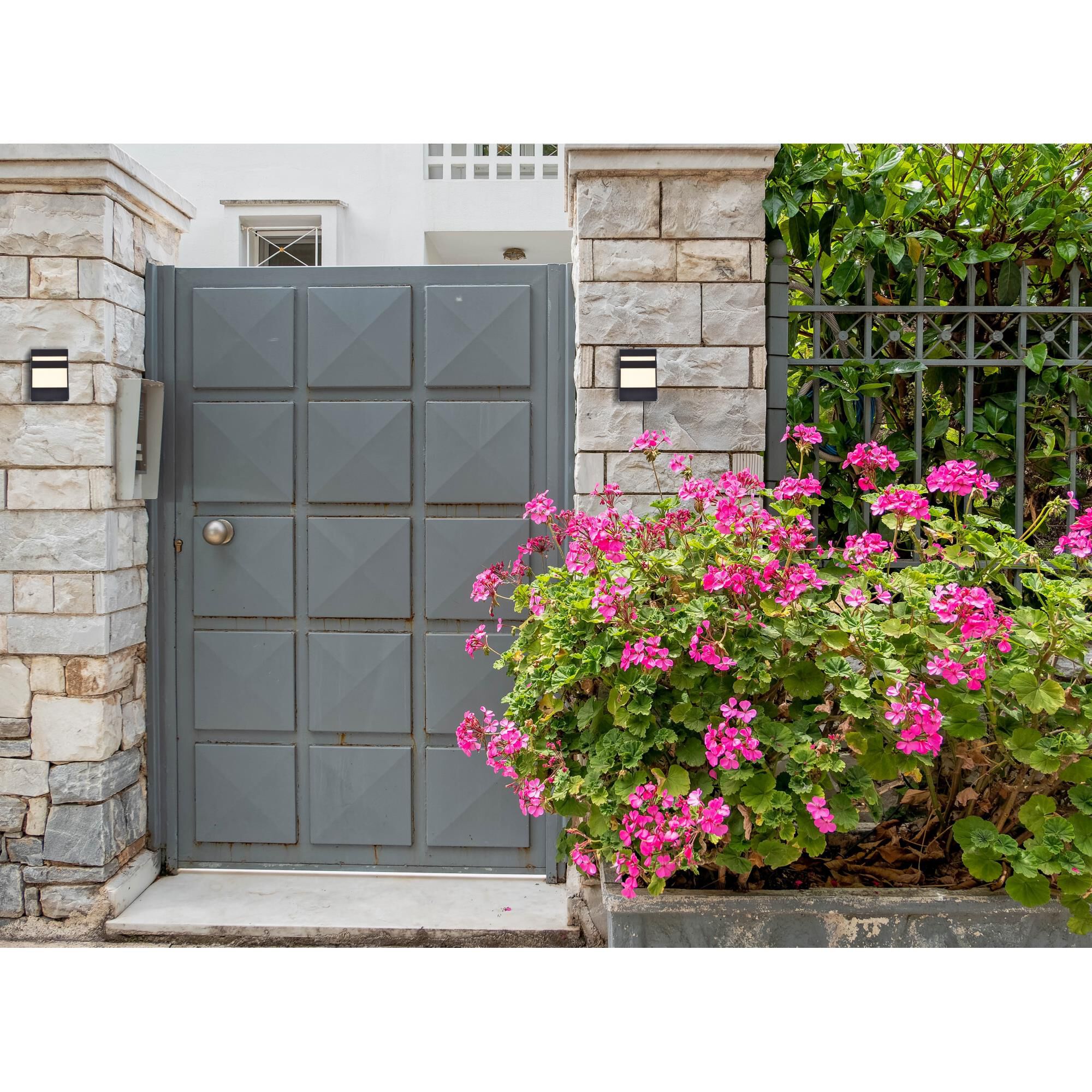 Elegant Lighting Raine 8 Inch Tall LED Outdoor Wall Light