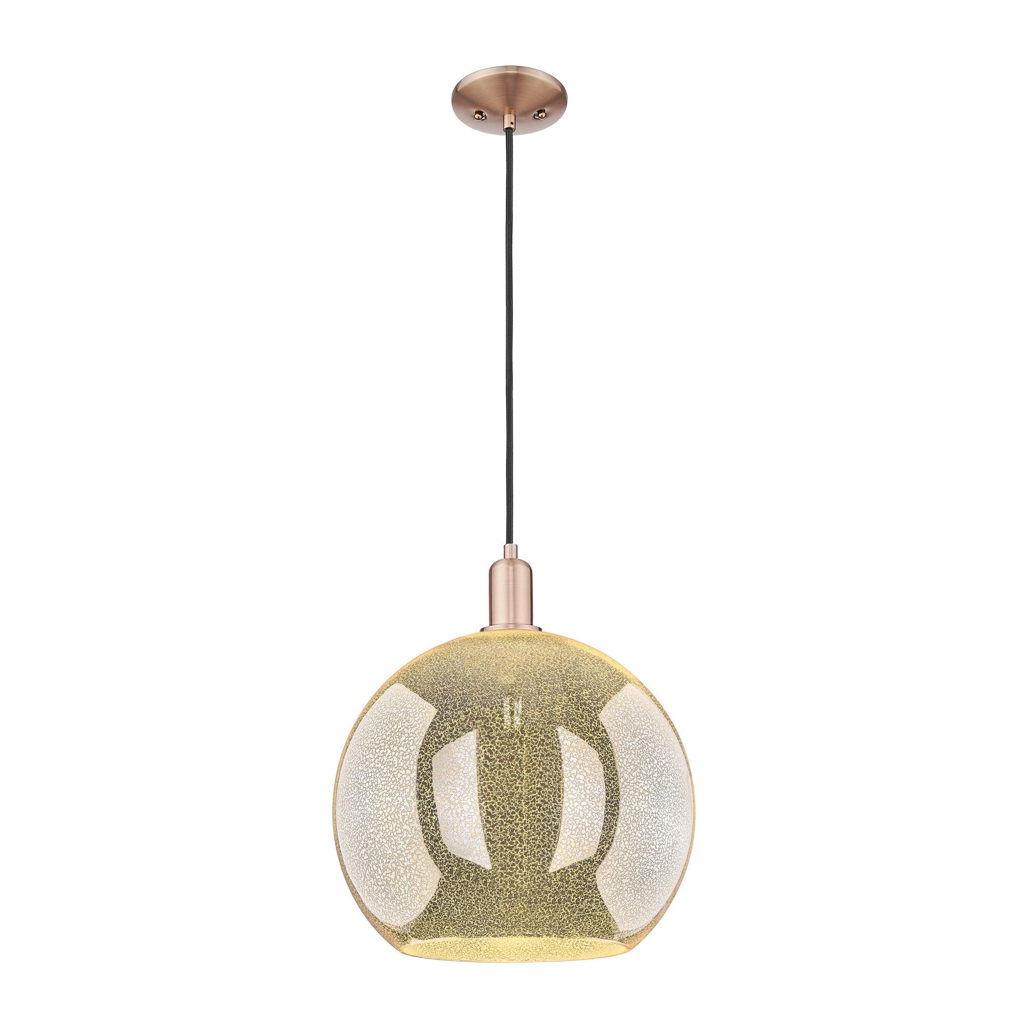 Shown in Antique Copper finish and Mercury glass