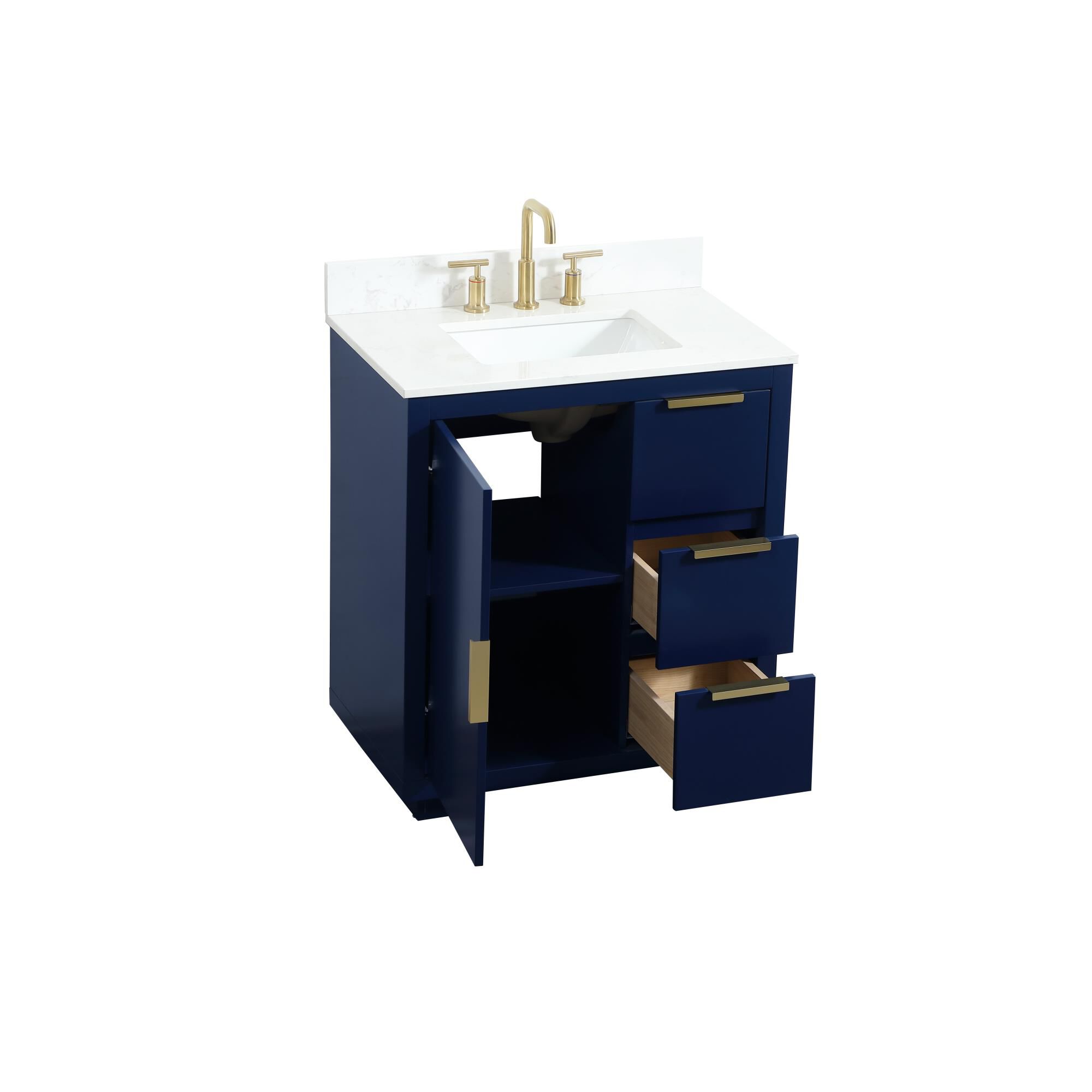 Shown in Blue finish