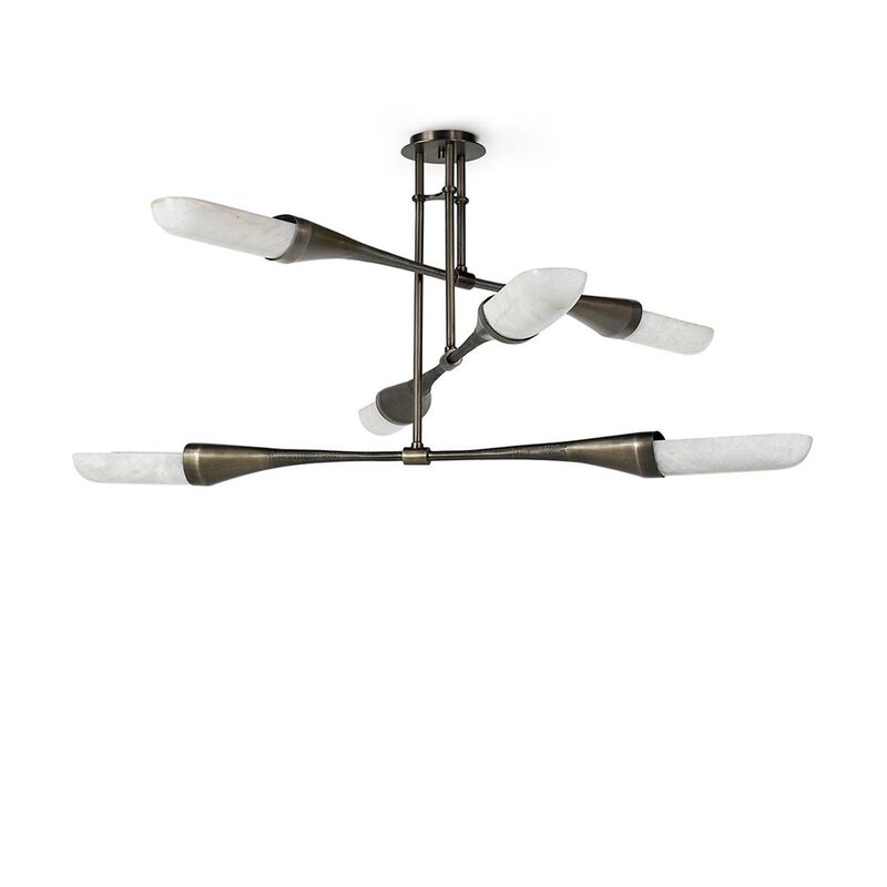 Naomi 53 Inch Chandelier by Palecek