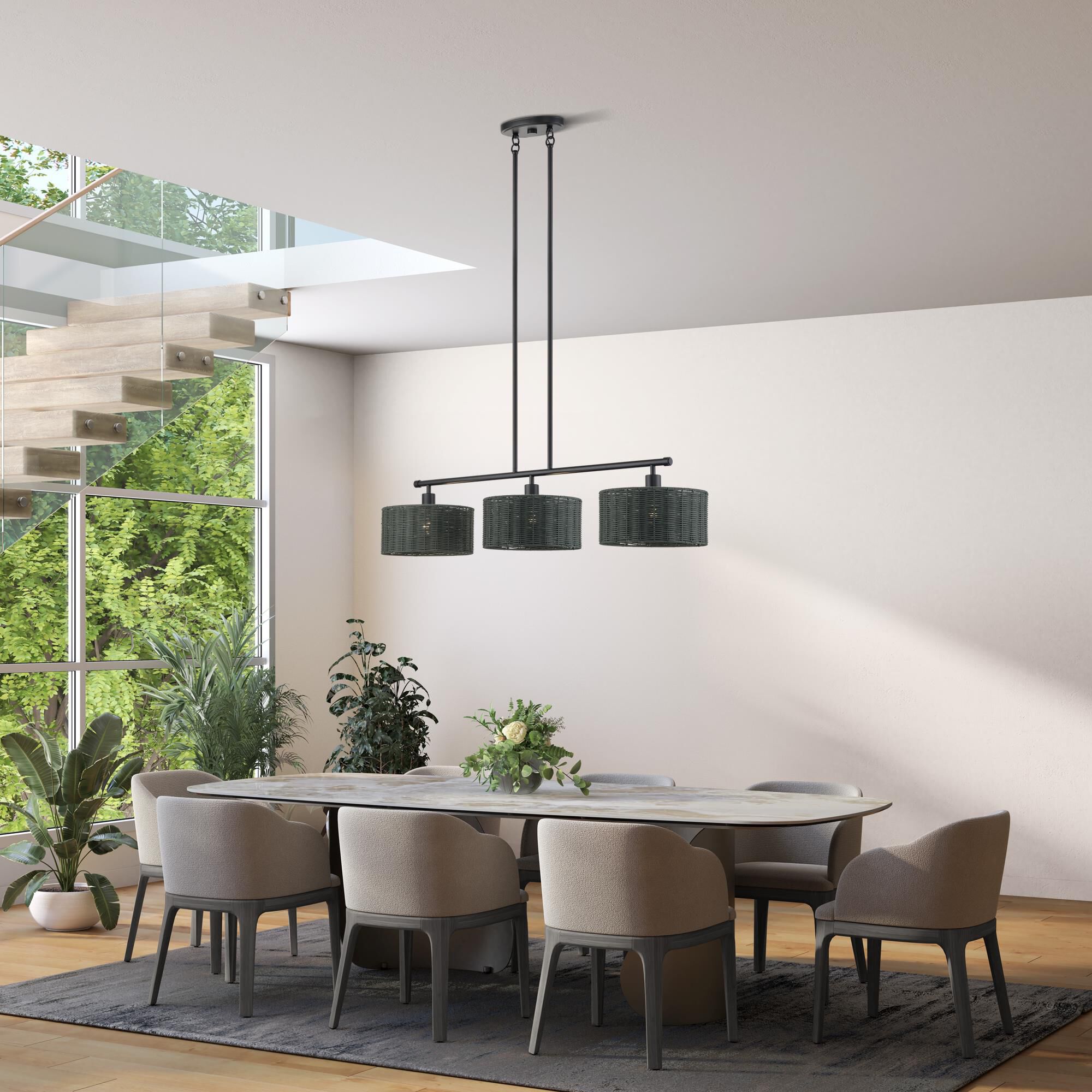 Weavington 46 Inch Linear Suspension Light by Livex Lighting