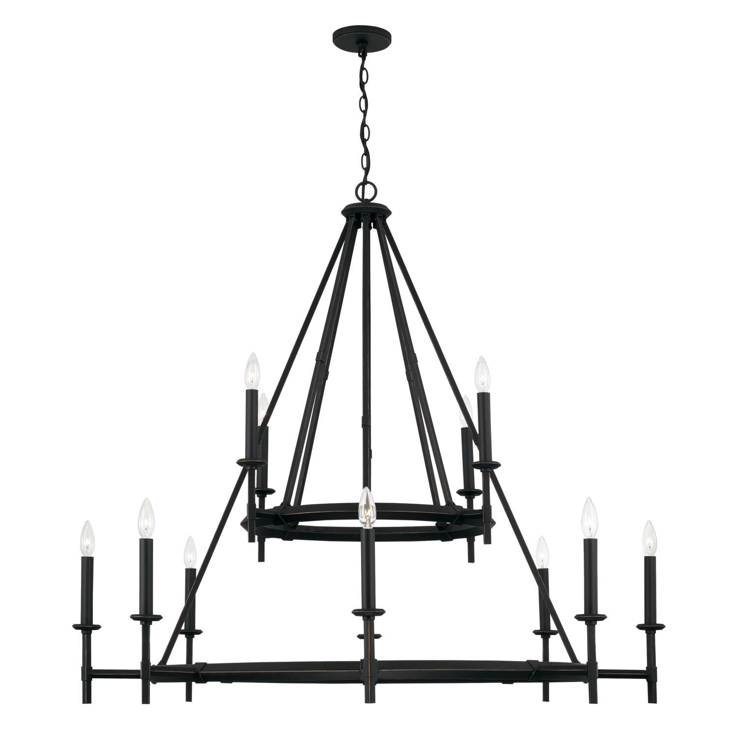 Ogden 48 Inch 12 Light Chandelier by Capital Lighting Fixture Company