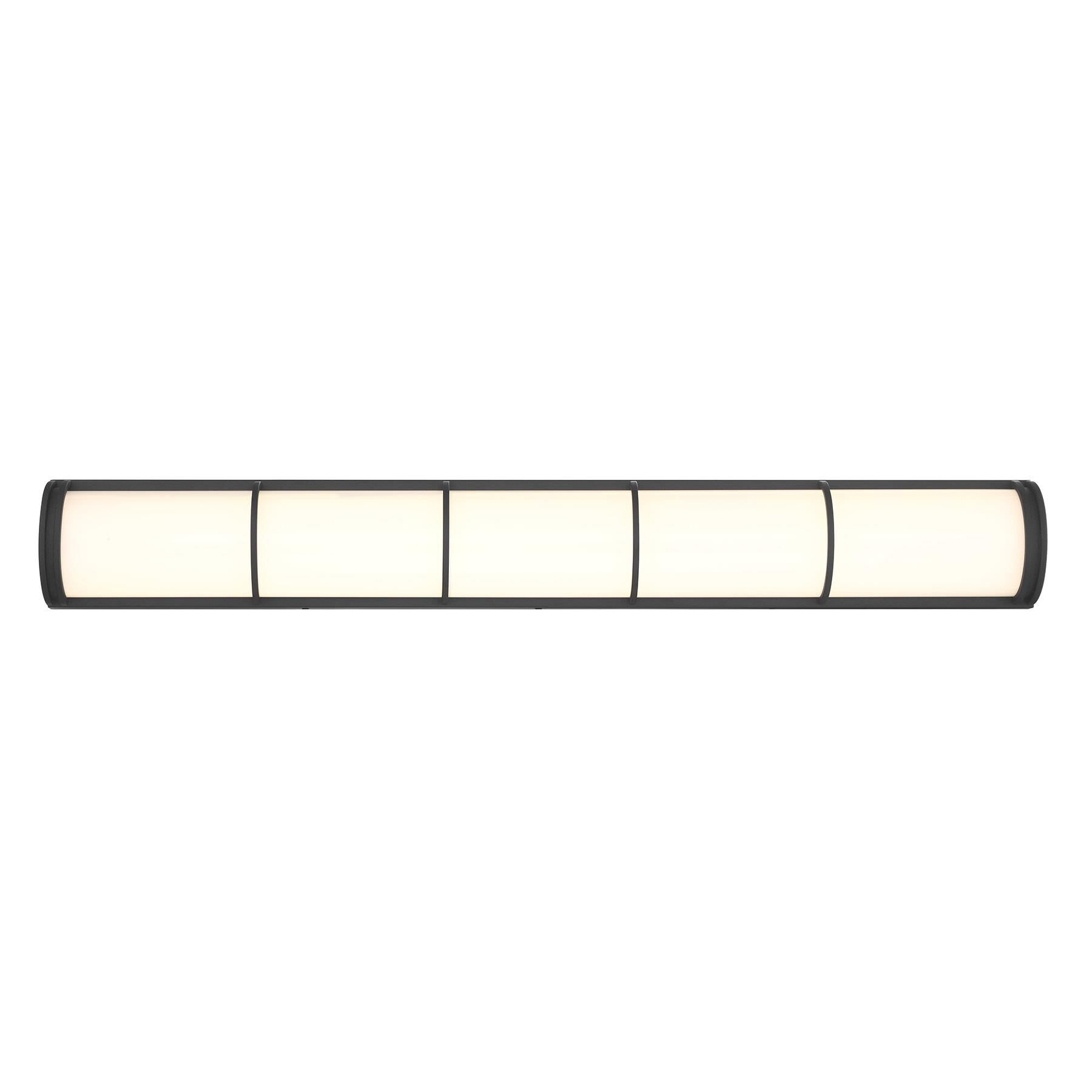 Shown in Matte Black finish and White Etched glass