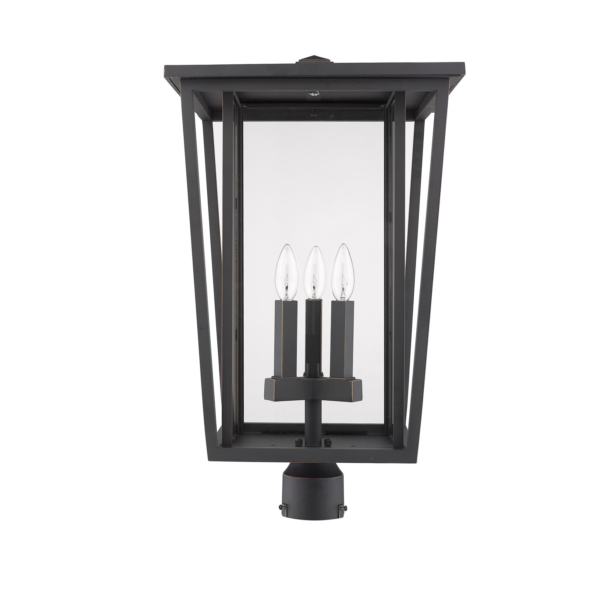Seoul 23 Inch Tall 3 Light Outdoor Post Lamp by Z-Lite