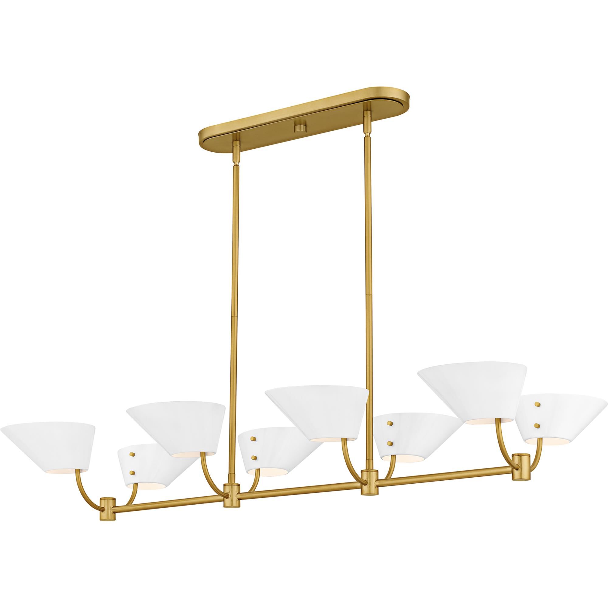 Shown in Brushed Gold finish and Metal shade