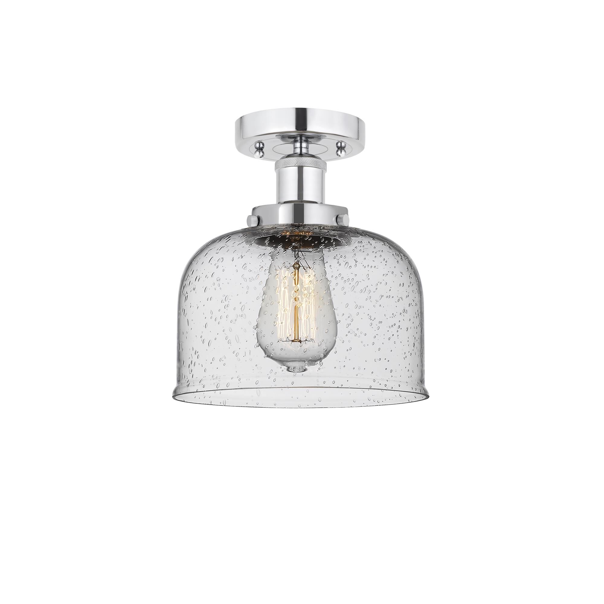 Shown in Polished Chrome, Mercury finish and Mercury glass and Mercury Glass shade