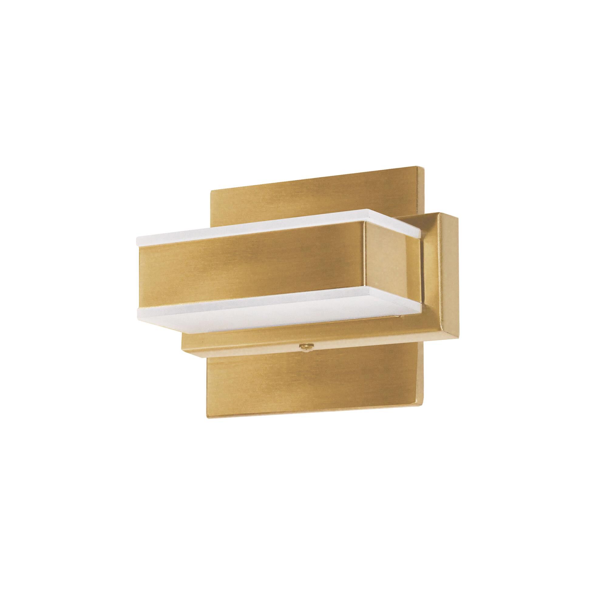 Shown in Gold finish and Frosted accent