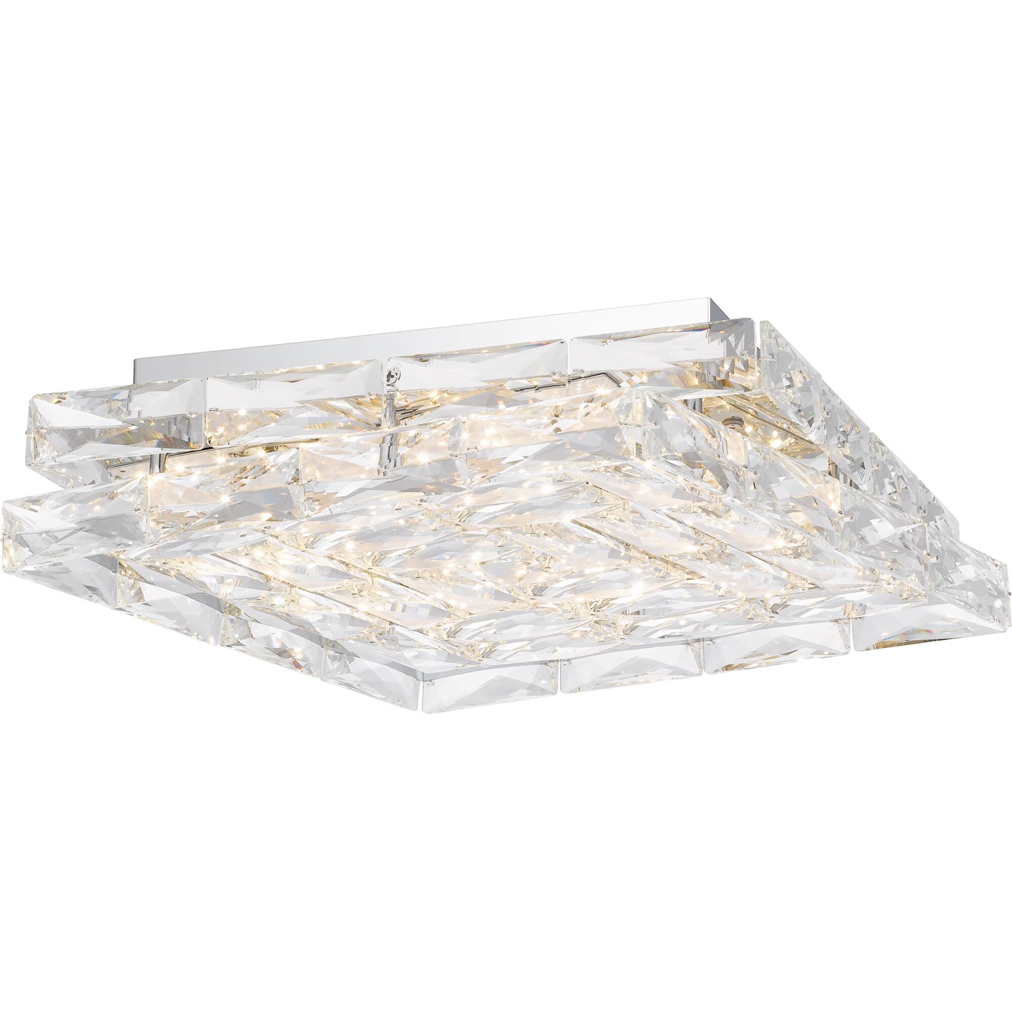 Shown in Polished Chrome finish and Clear Crystal Glass shade