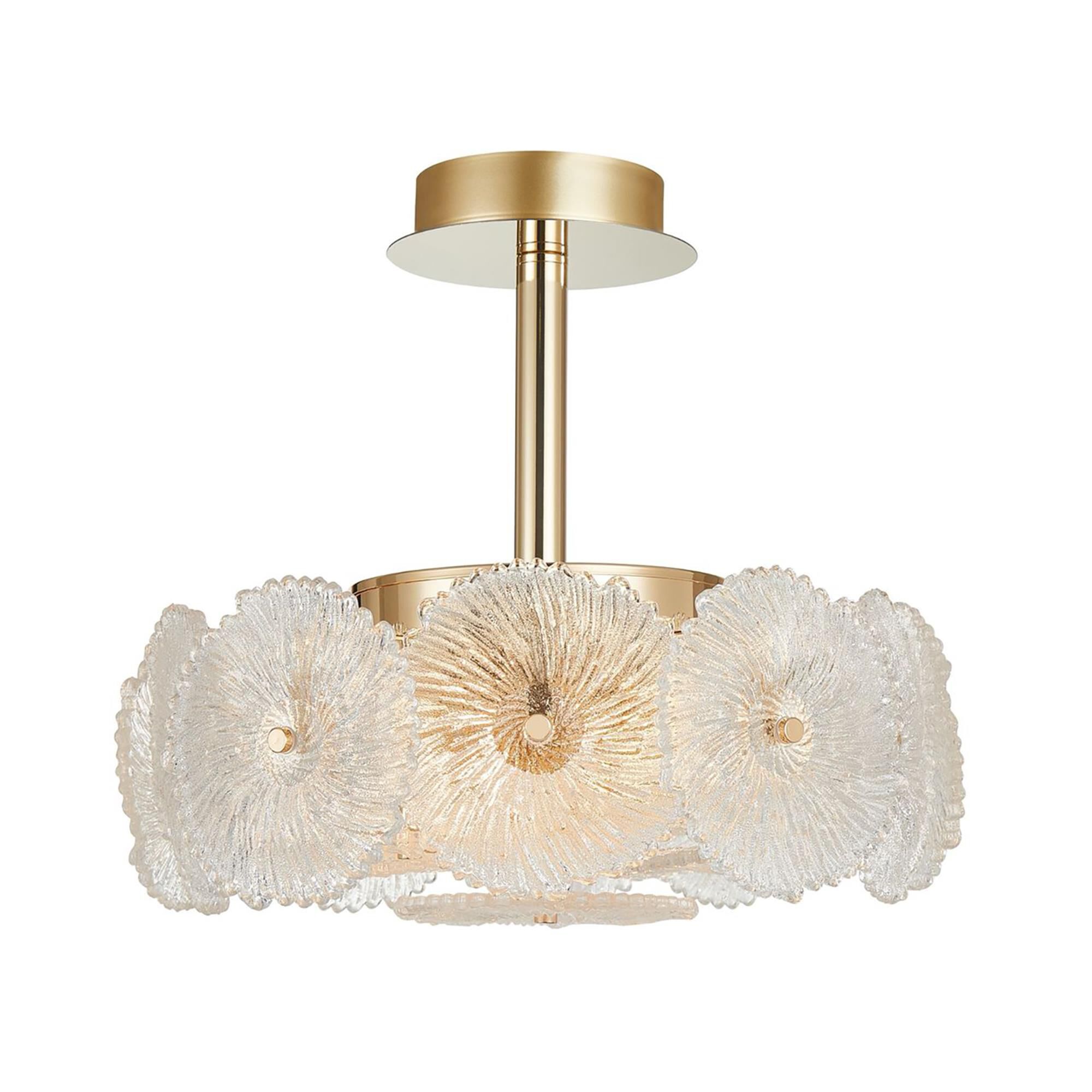 Bloom 16 Inch Semi Flush Mount,