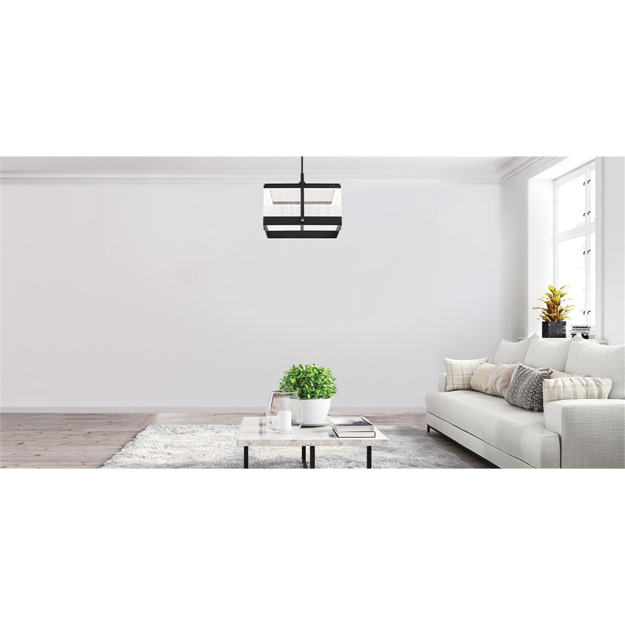 Shown in Black finish and Acrylic shade