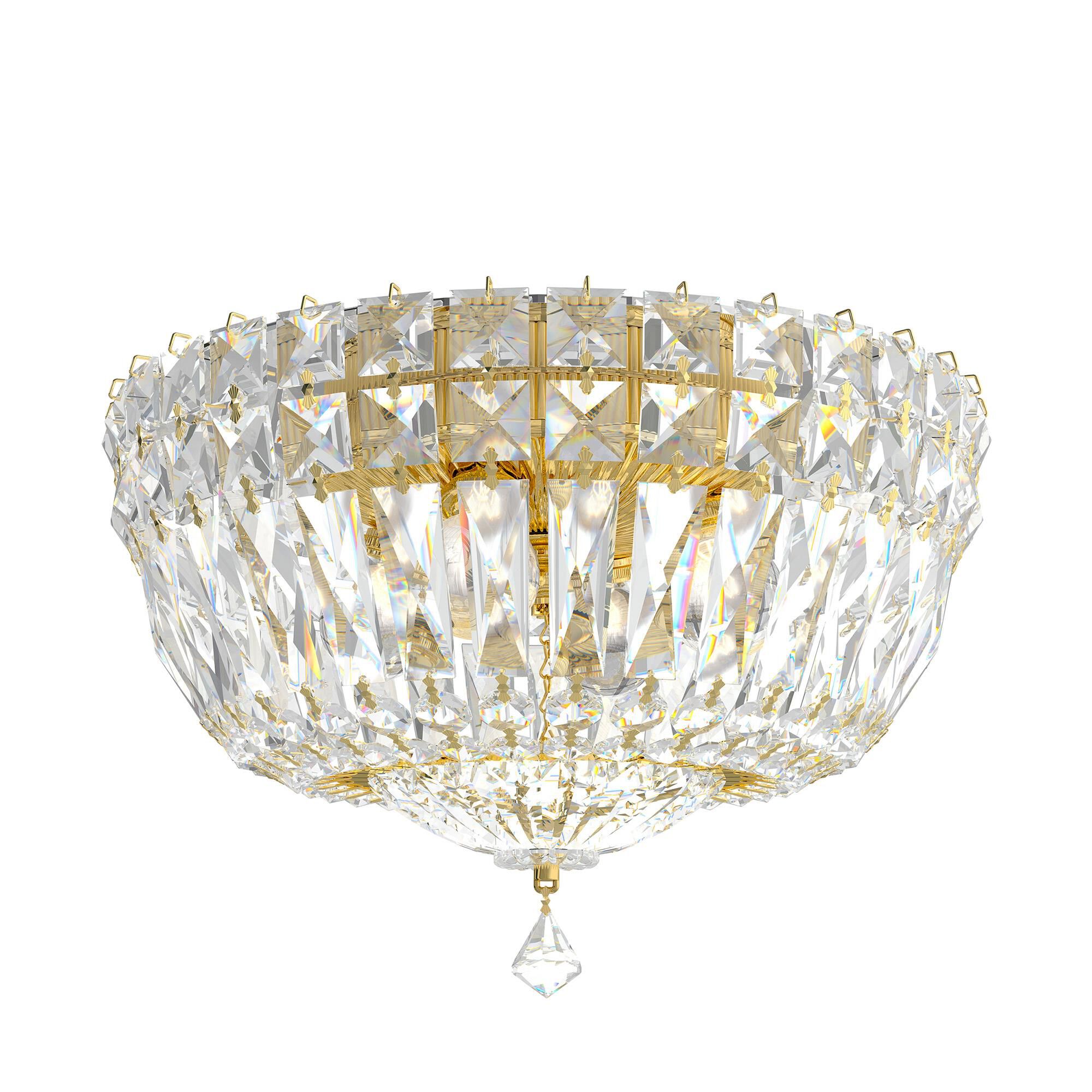 Petit Crystal Deluxe 10 Inch Flush Mount by Schonbek