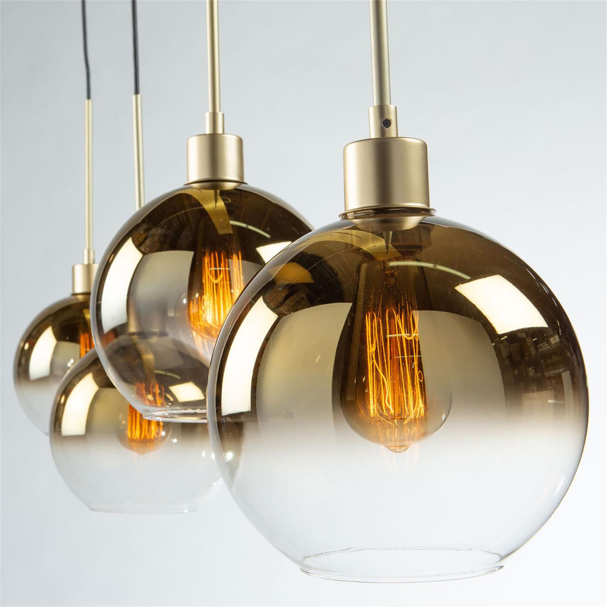 Steven Sabados (S&C) Morning Mist 48 Inch 4 Light Linear Suspension Light,