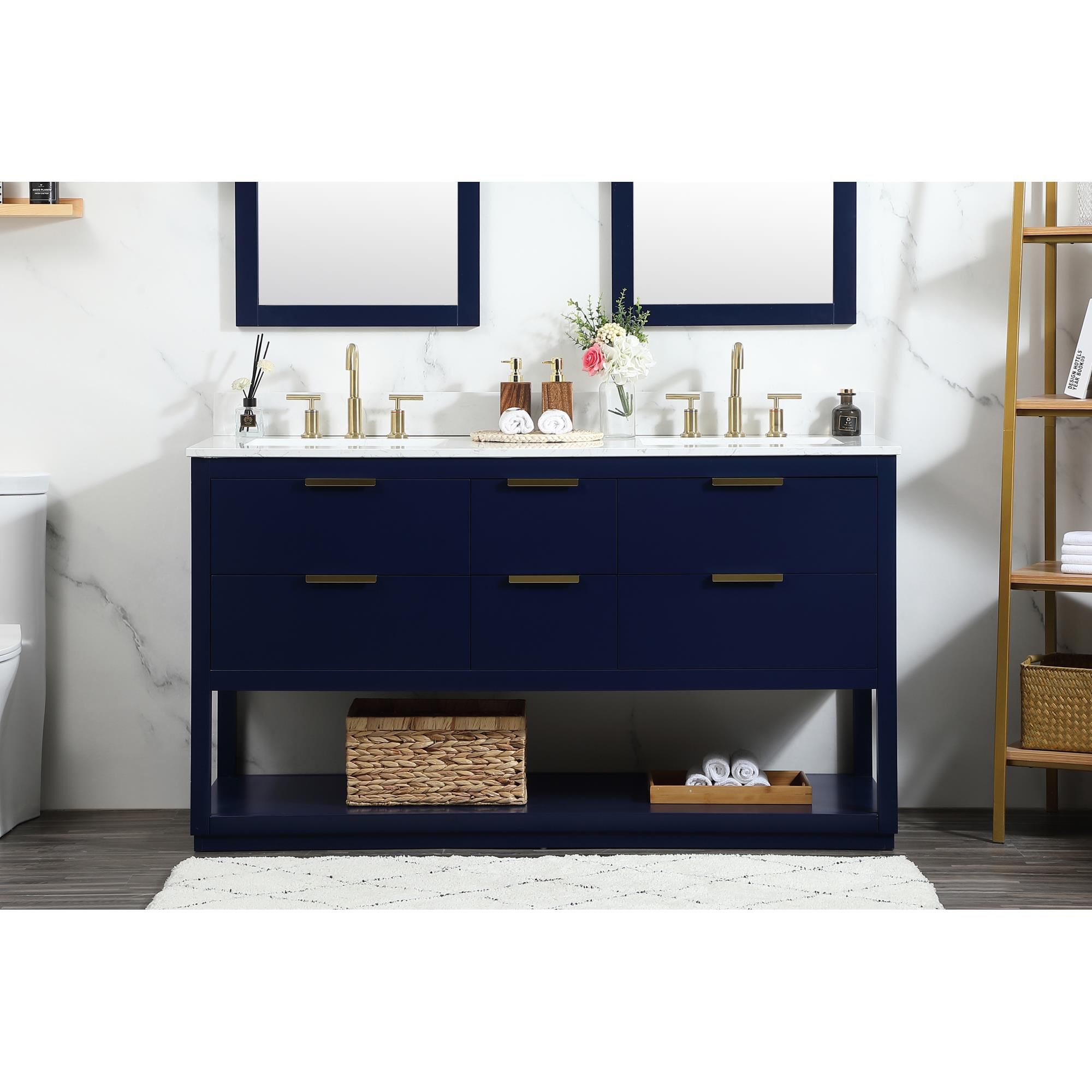Larkin 60 Inch Bath Vanity by Elegant Decor